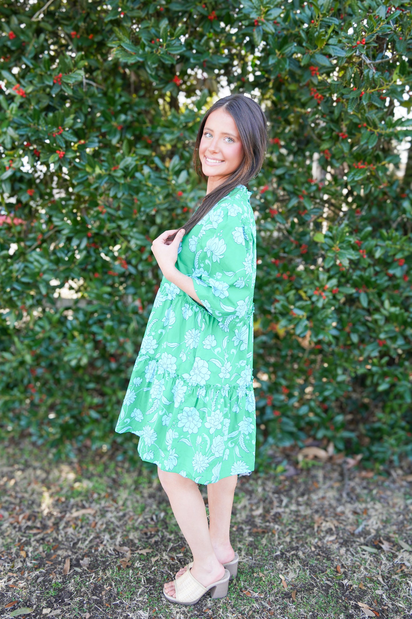 Waterlilly Floral Shift Dress