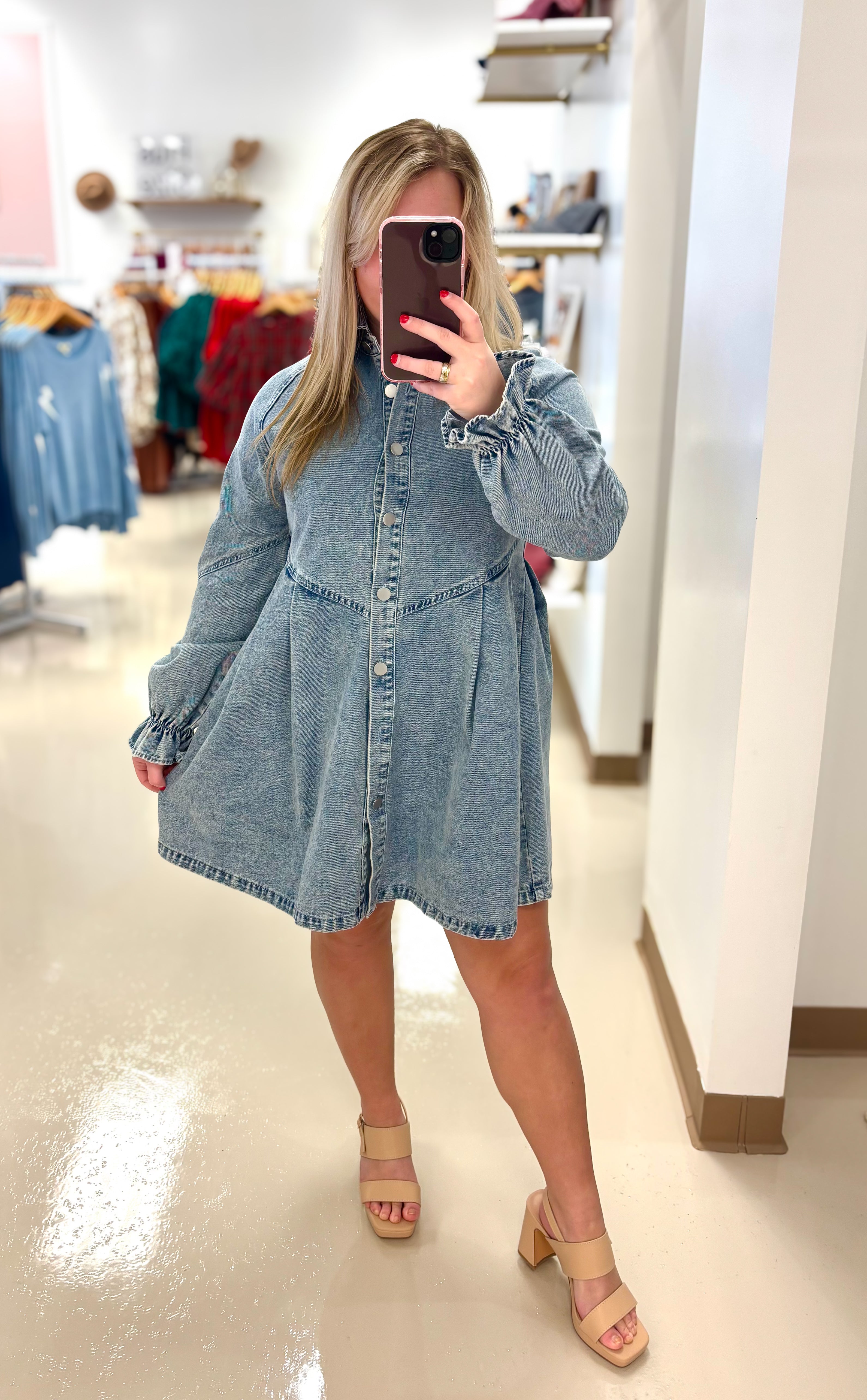 Daisy Denim Dress Small Daisy Denim Dress Small
