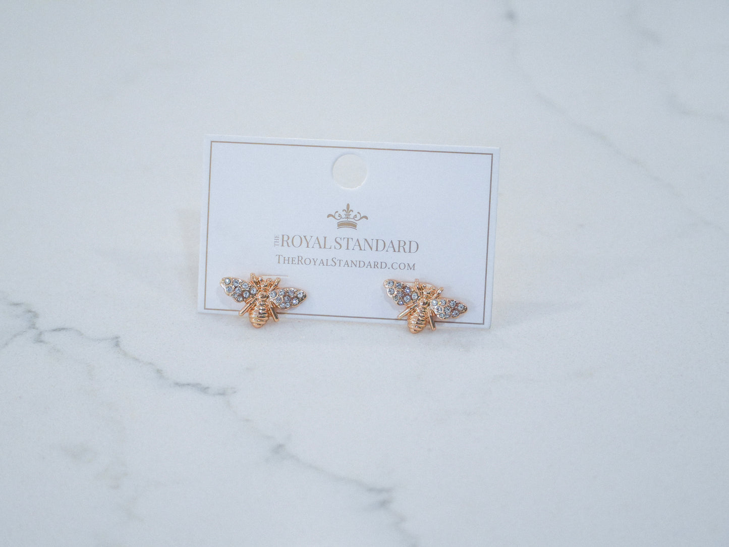 Royal Bee Stud Earrings
