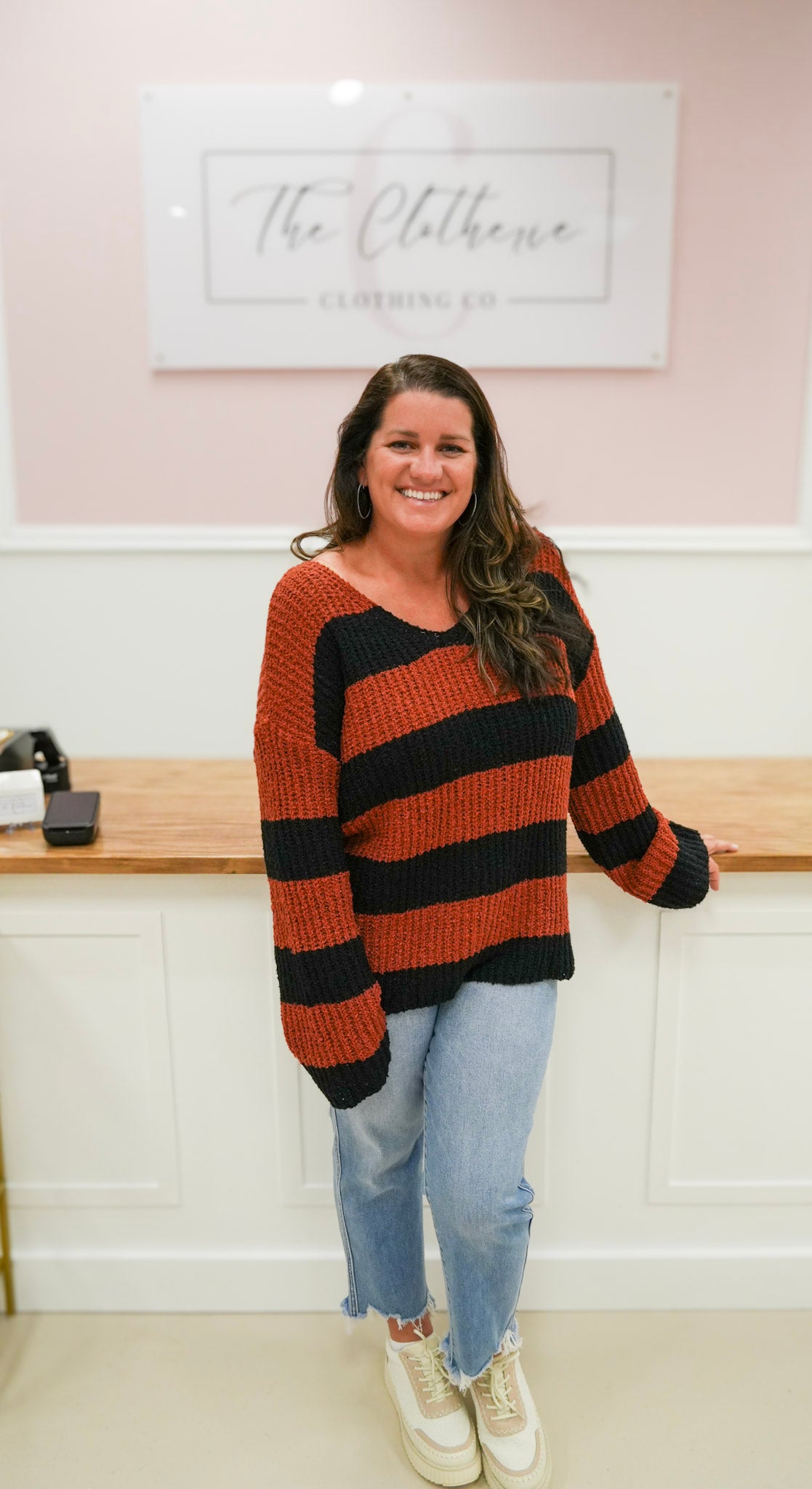 Fuzzy Bell Sleeve Sweater