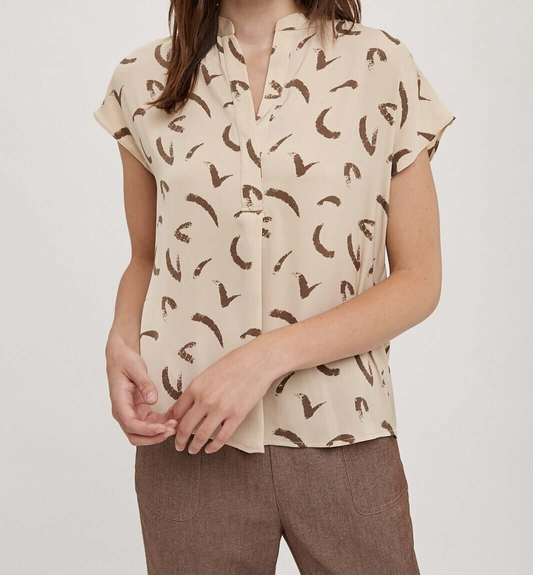 Printed Dolman Shirt