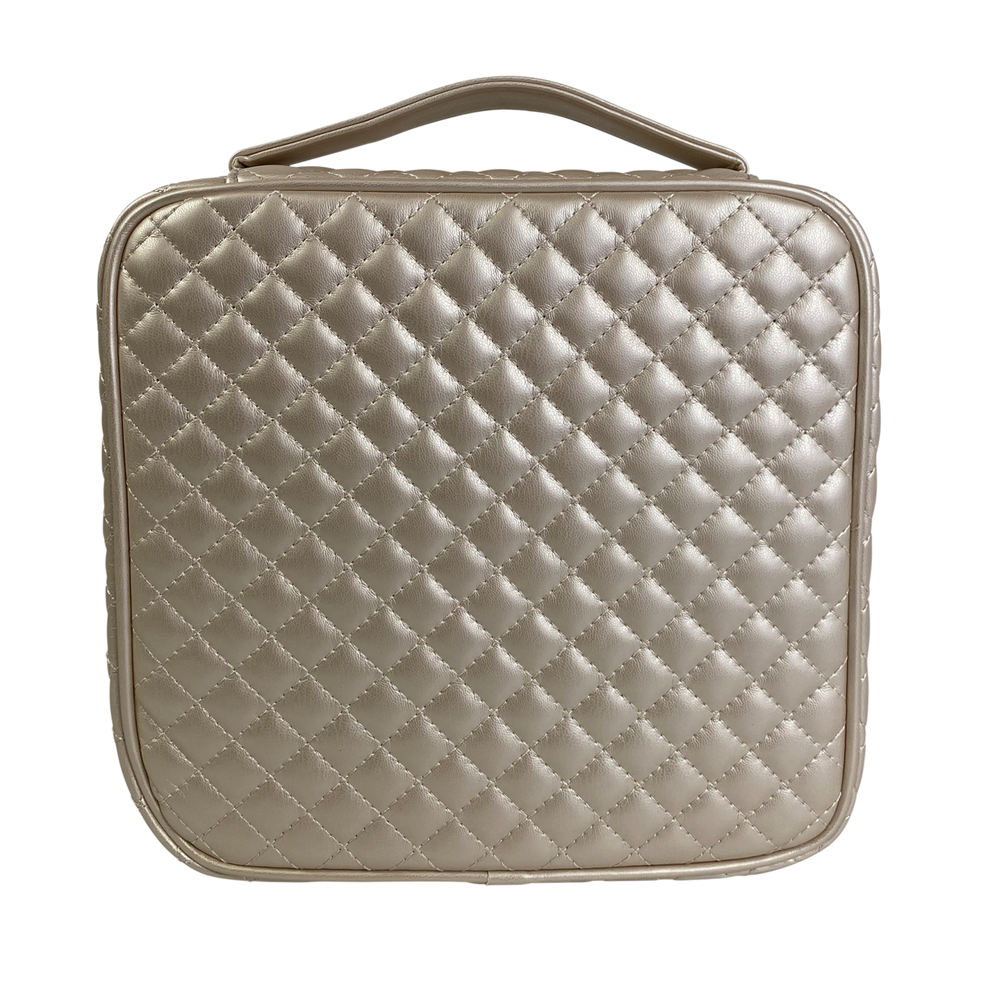 Mini Diva Makeup Case - Pearl Quilted