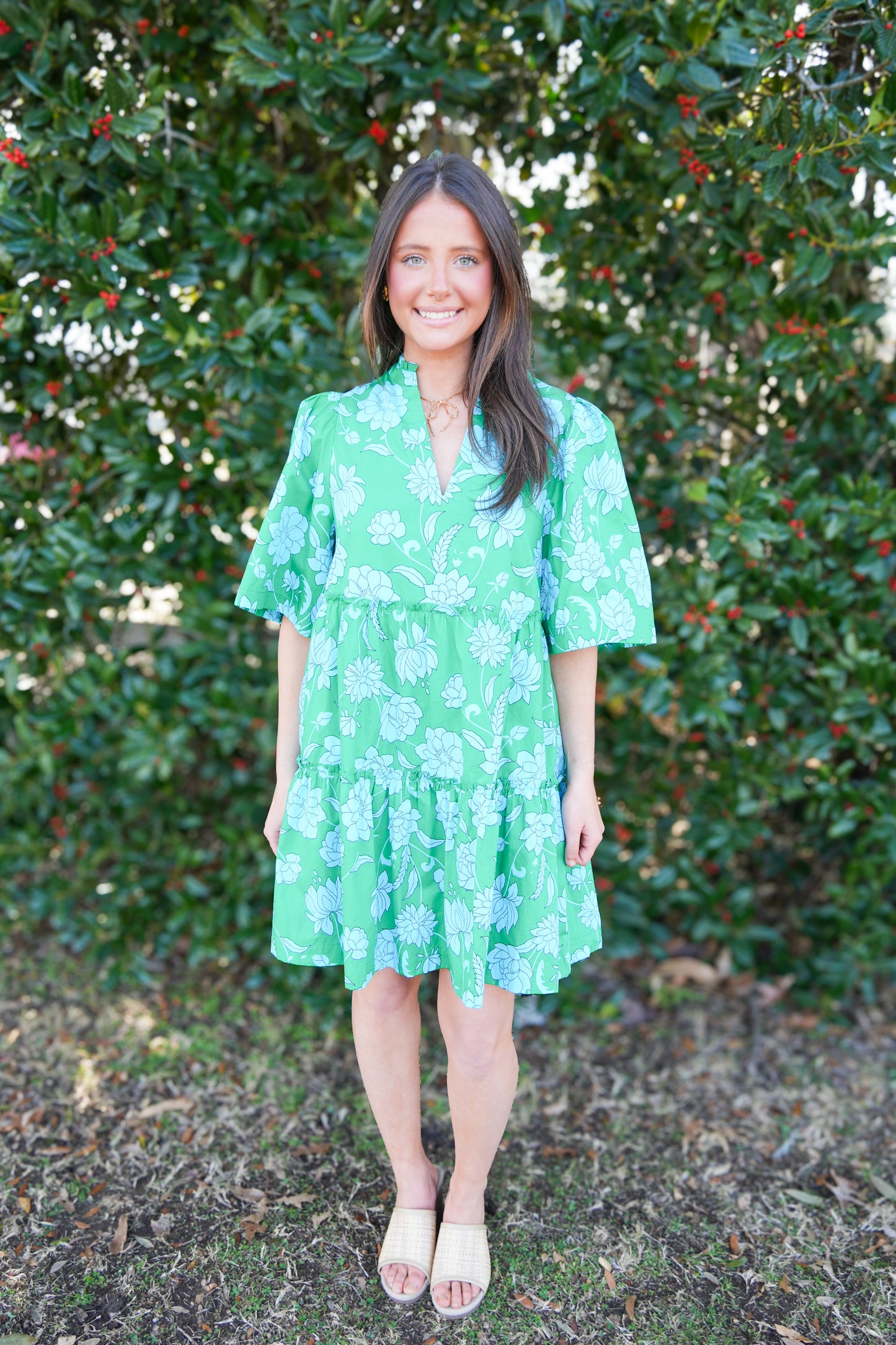 Waterlilly Floral Shift Dress