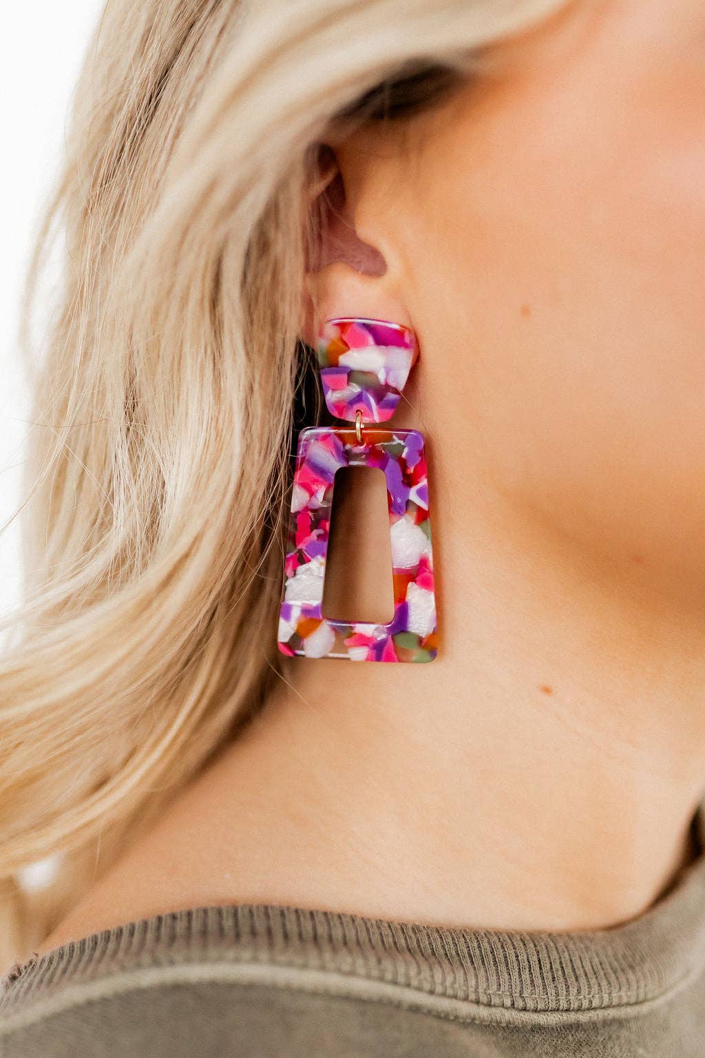Kennedy - Pink Multi - Earrings