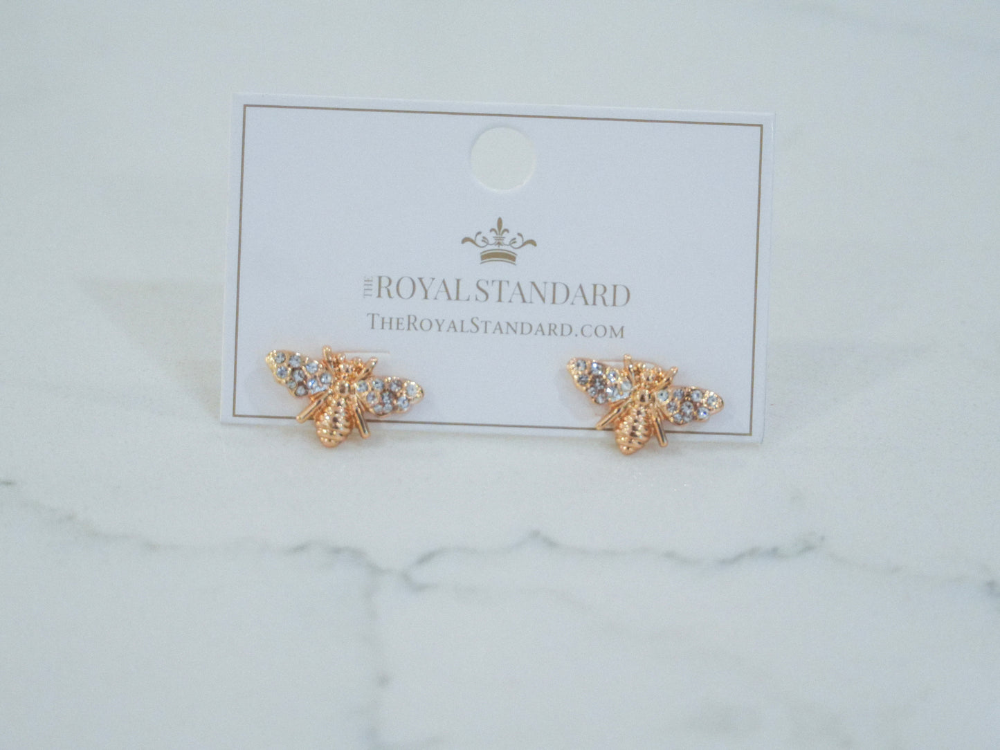Royal Bee Stud Earrings
