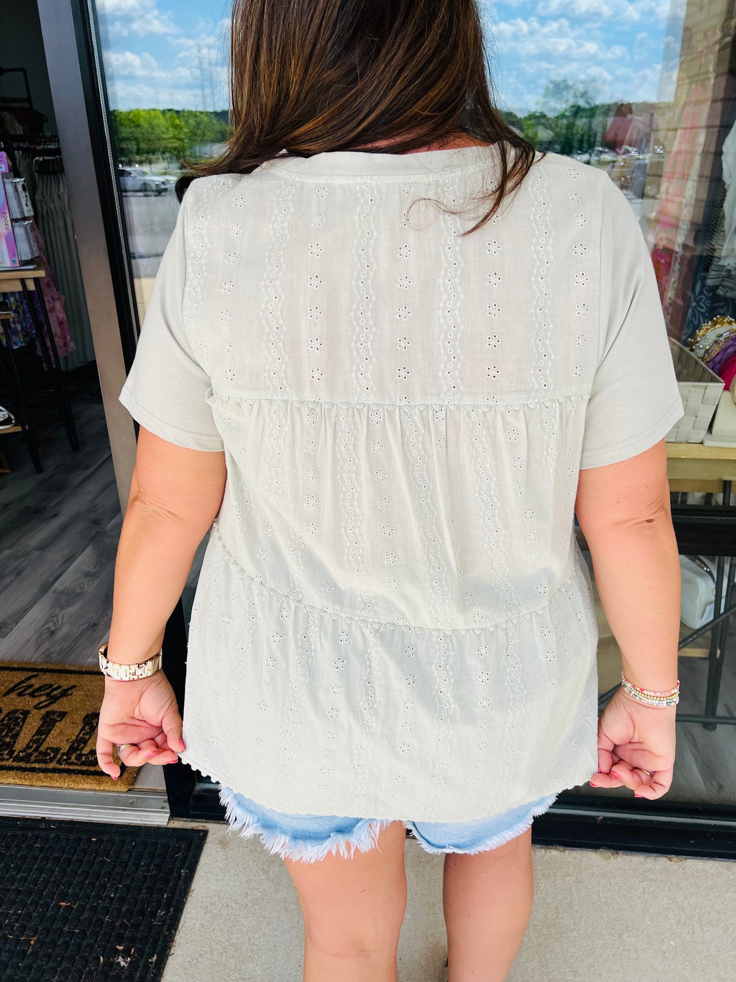 I Have My Eyelet On You Top