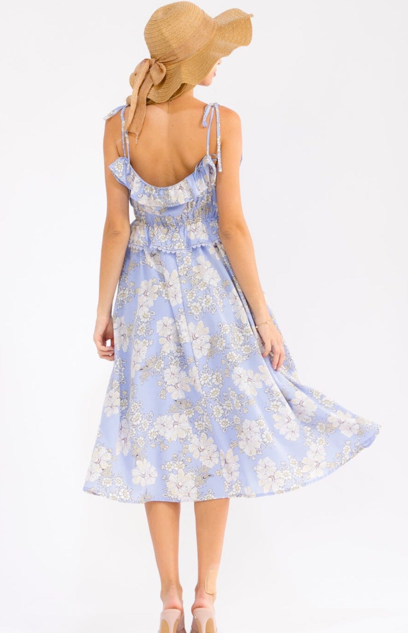 Ruffle Trim Dress