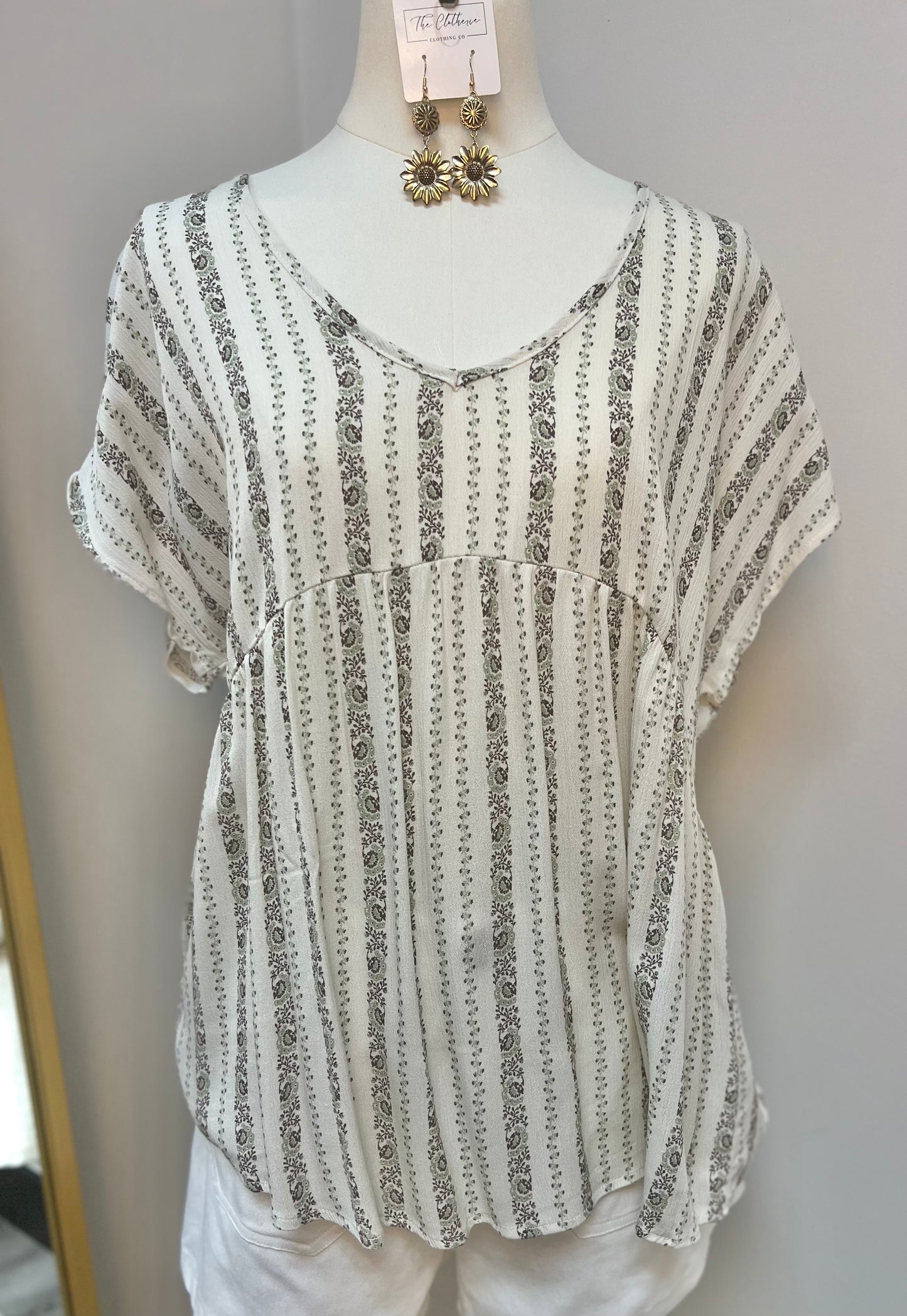 V Is For V-Neck Babydoll Top