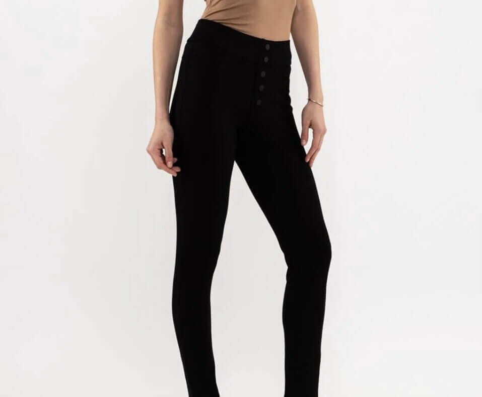 Button Detail Jeggings