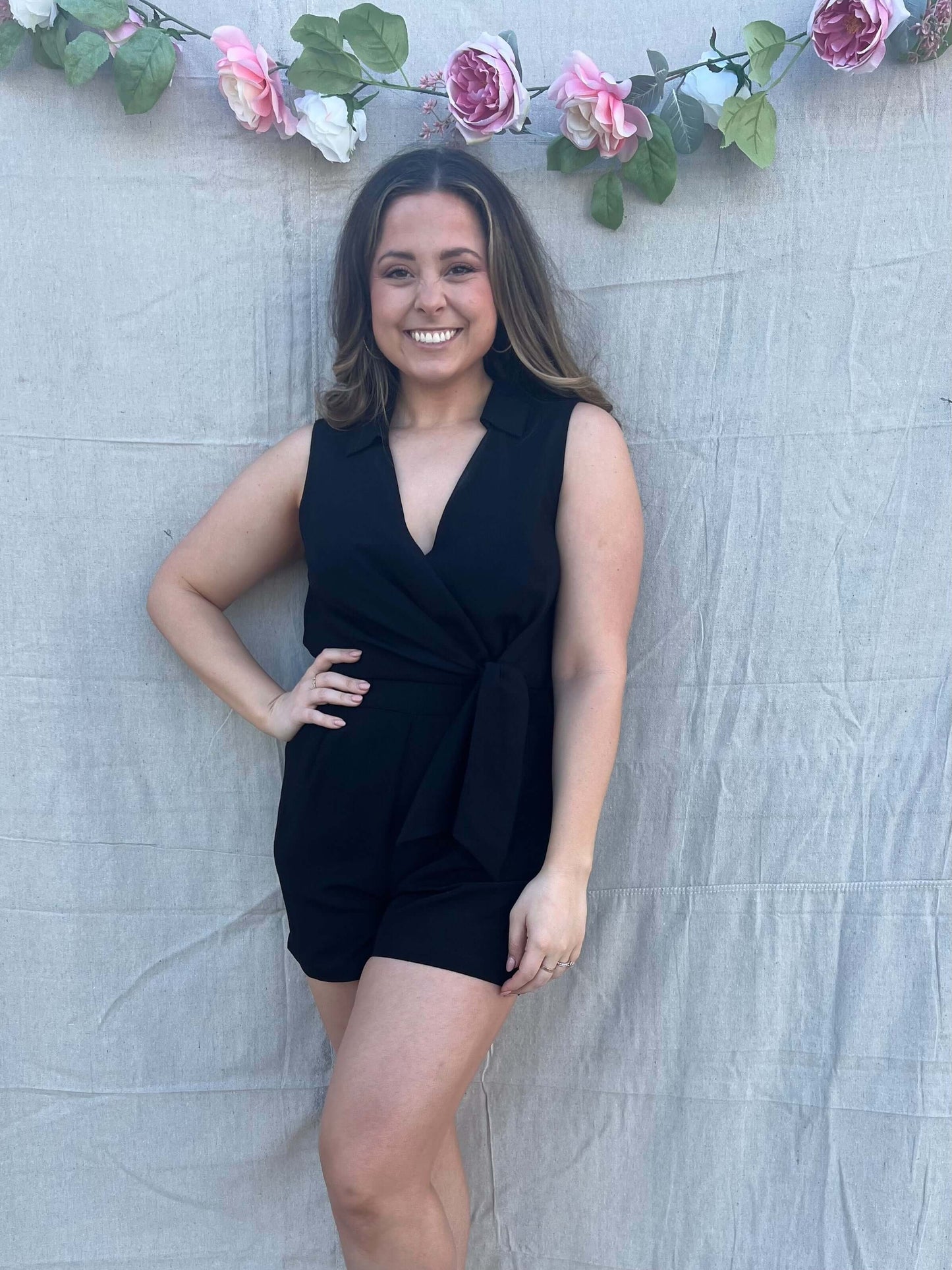 Elegant Black Romper