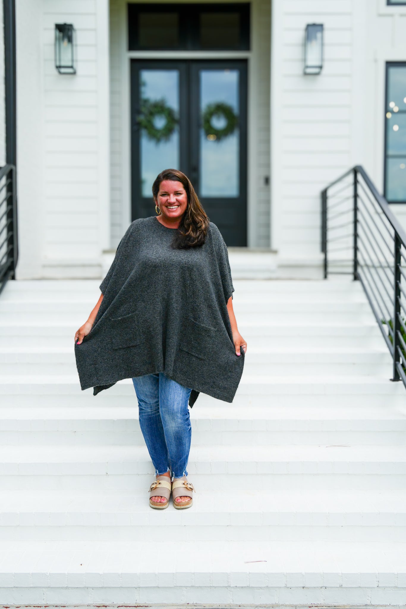 Round Neck Poncho