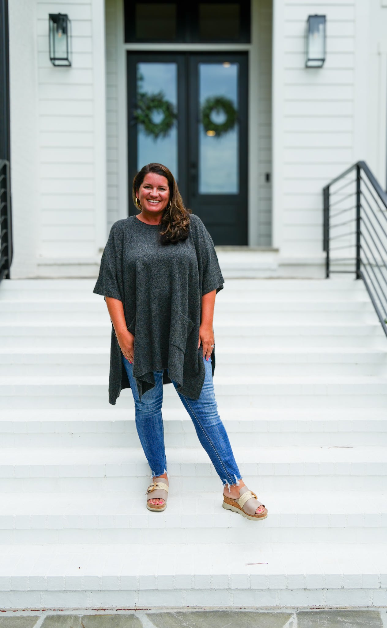 Round Neck Poncho