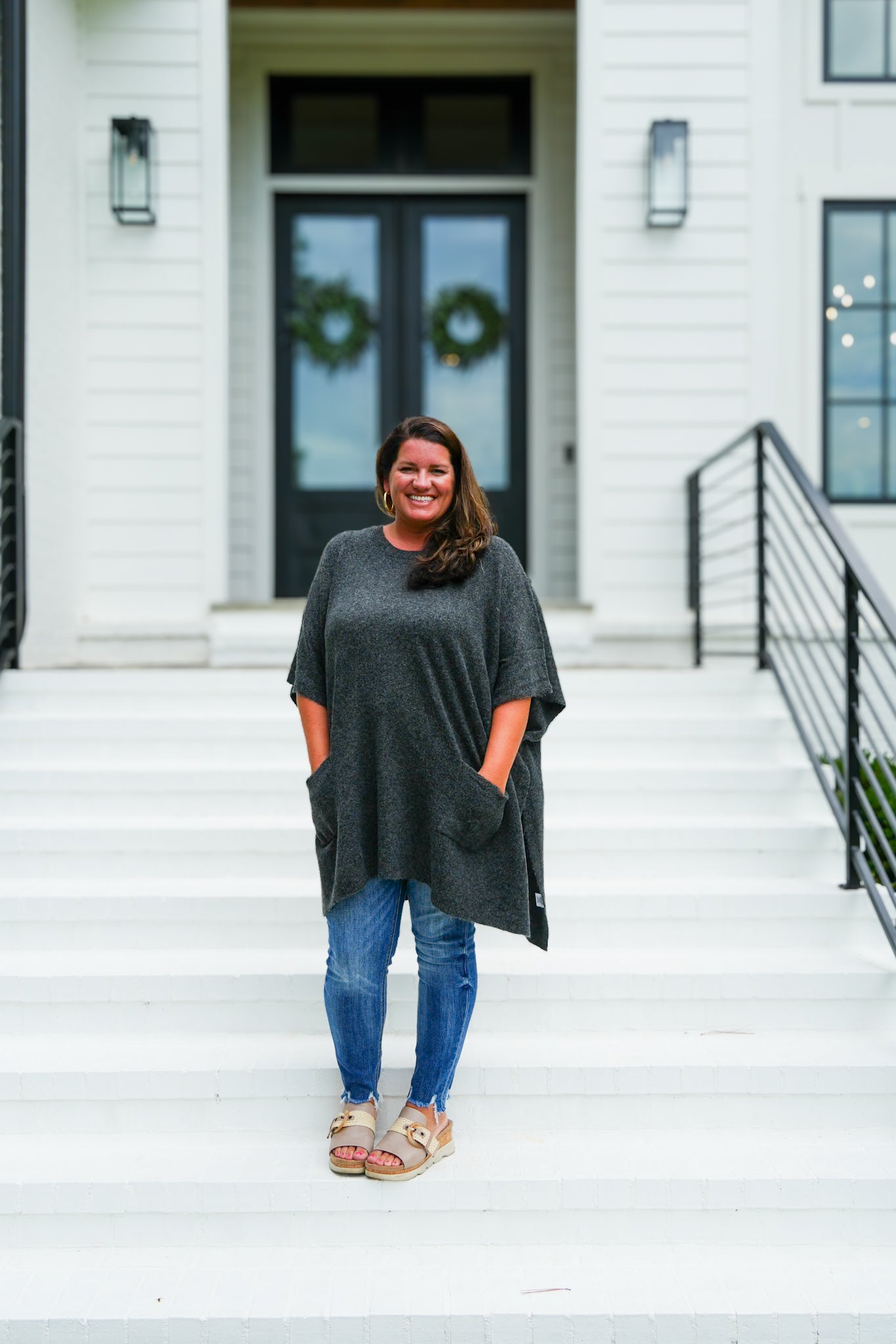Round Neck Poncho