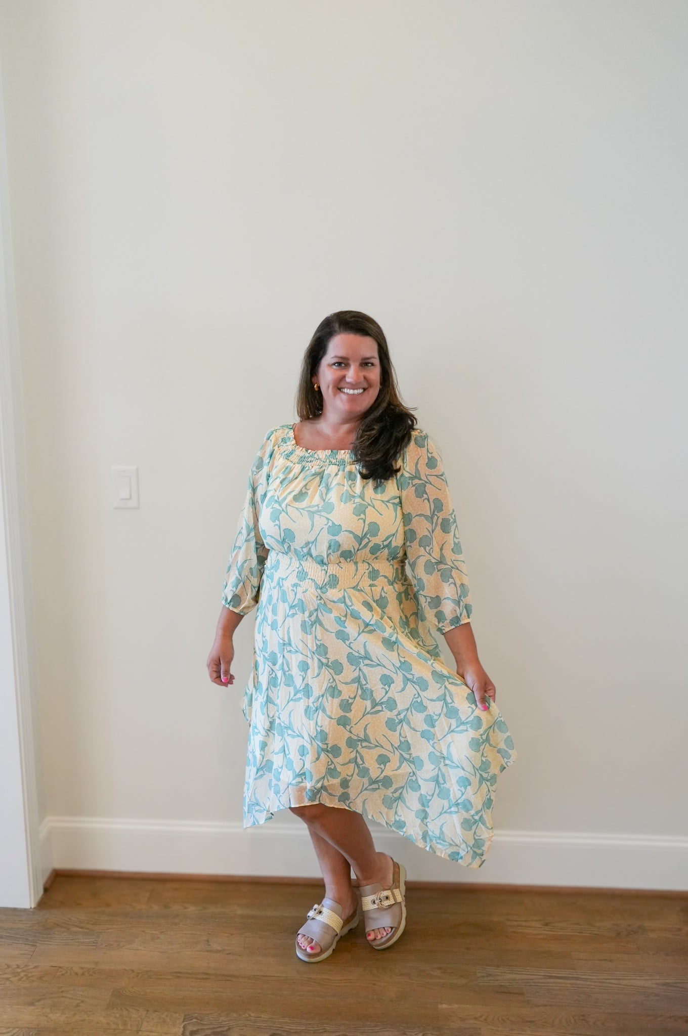 Off The Shoulder Floral Dress