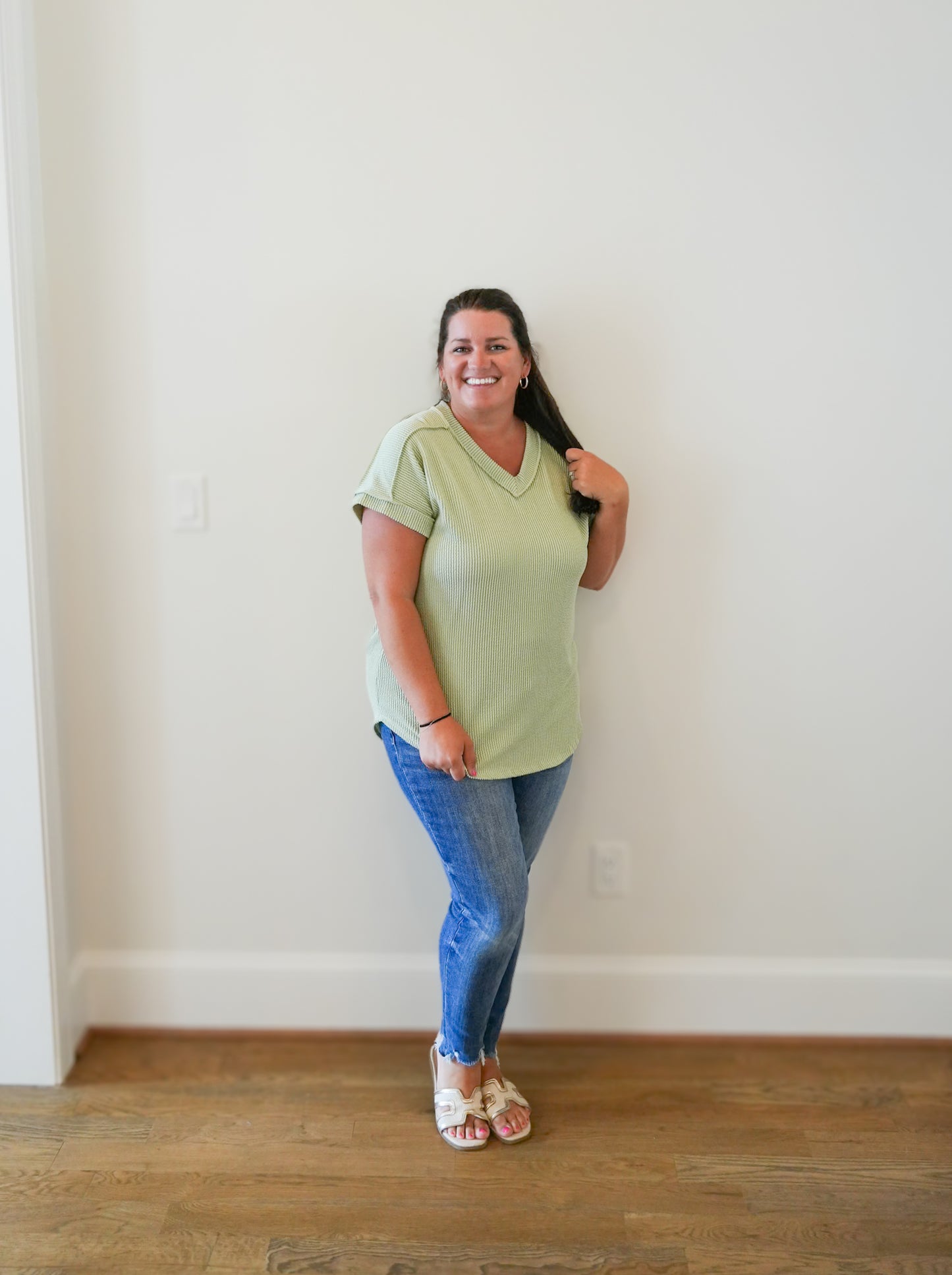 Sage Is Best Ribbed Top
