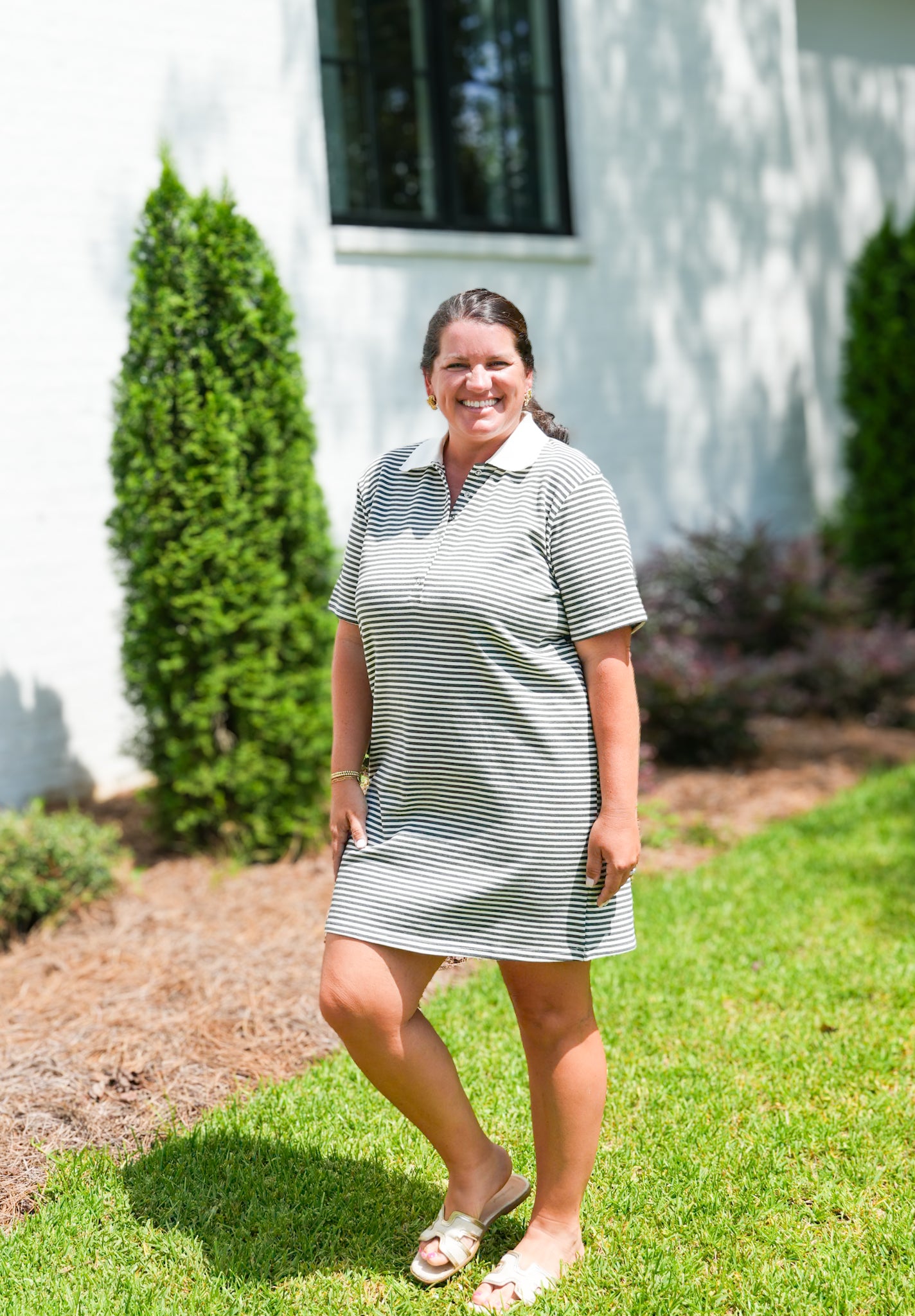 Collared Button Down Dress
