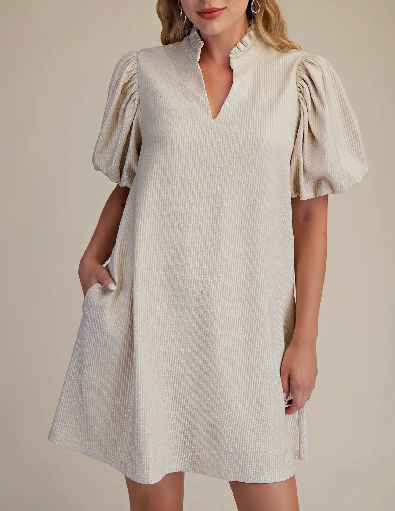 Celebrate With This Champagne Dress