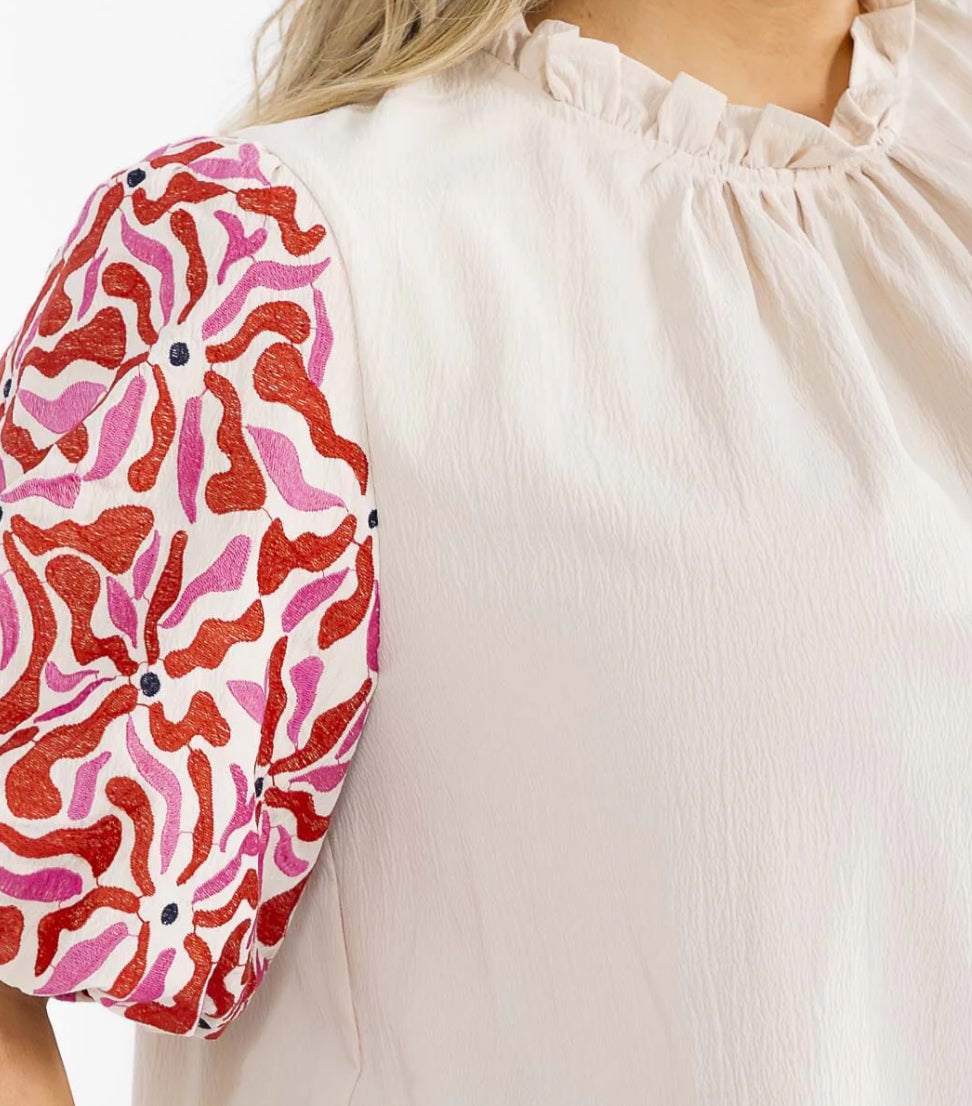 Eva’s Embroidered Blouse
