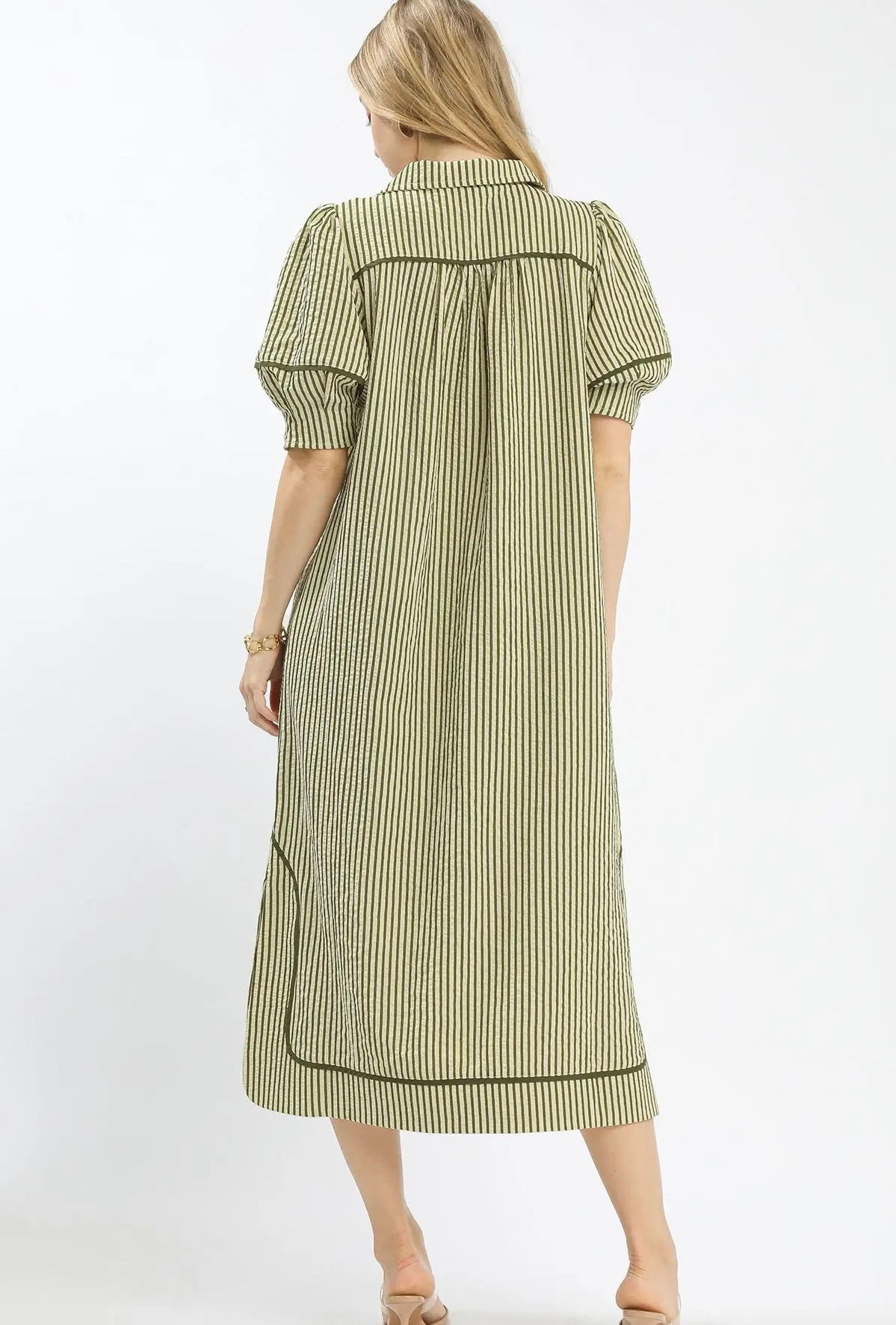 Sidni Striped Midi Dress