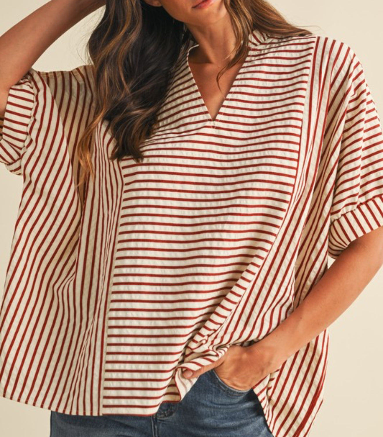 Stripes Are My Type Top