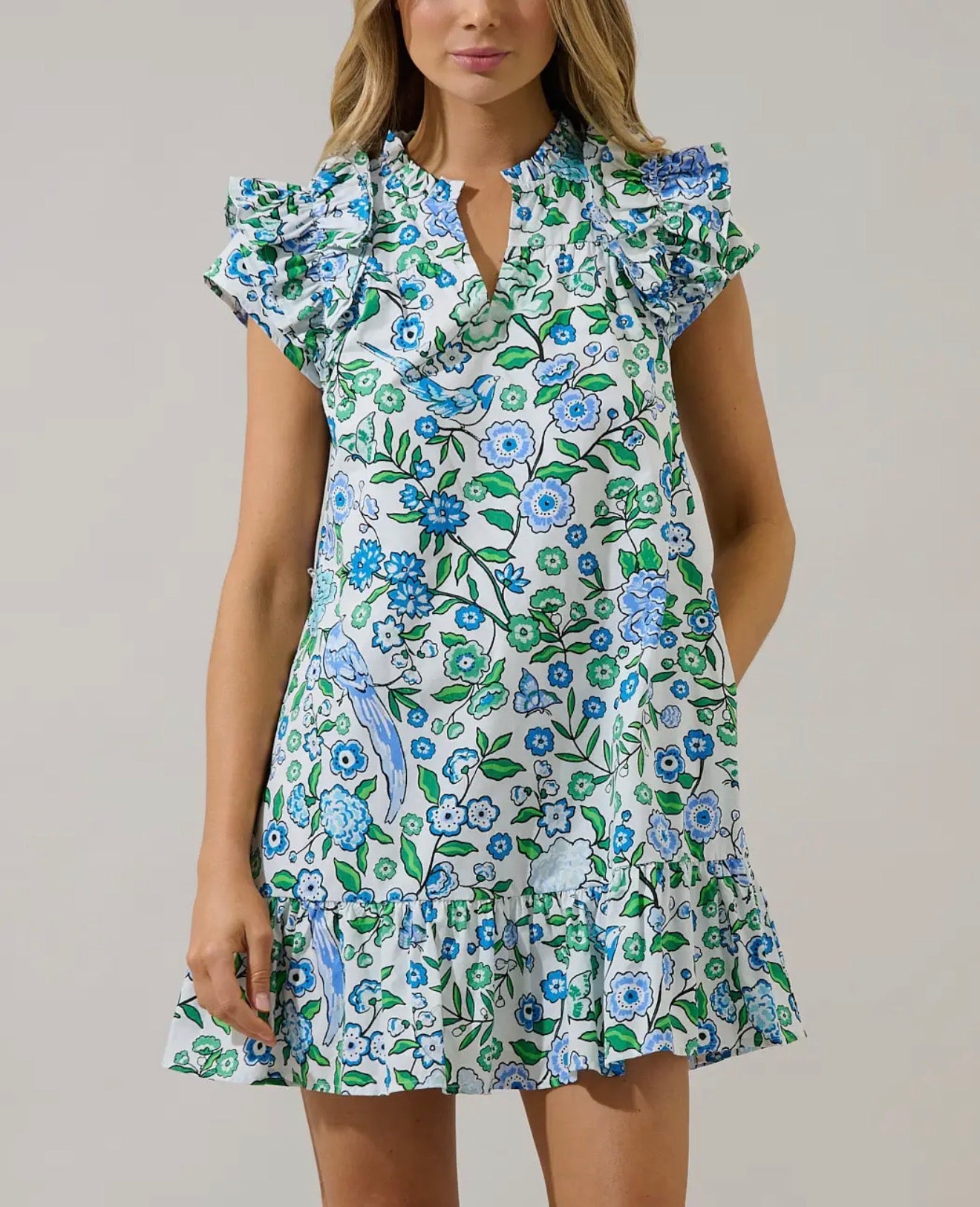 Ivona Ruffle Mini Dress