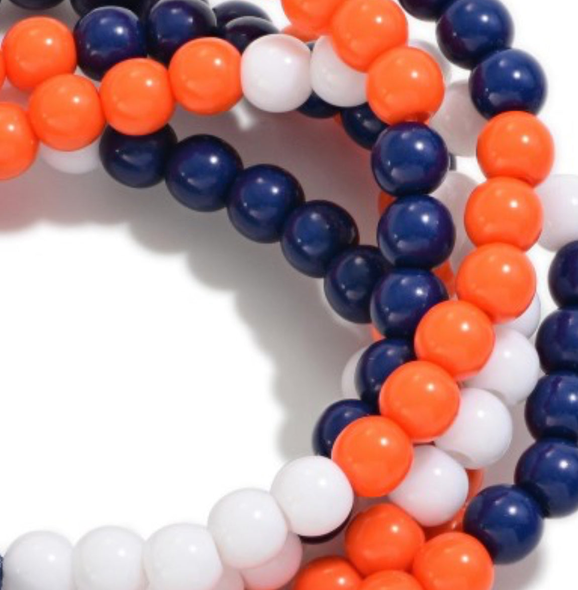 Auburn Beaded Stretch Bracelet Set