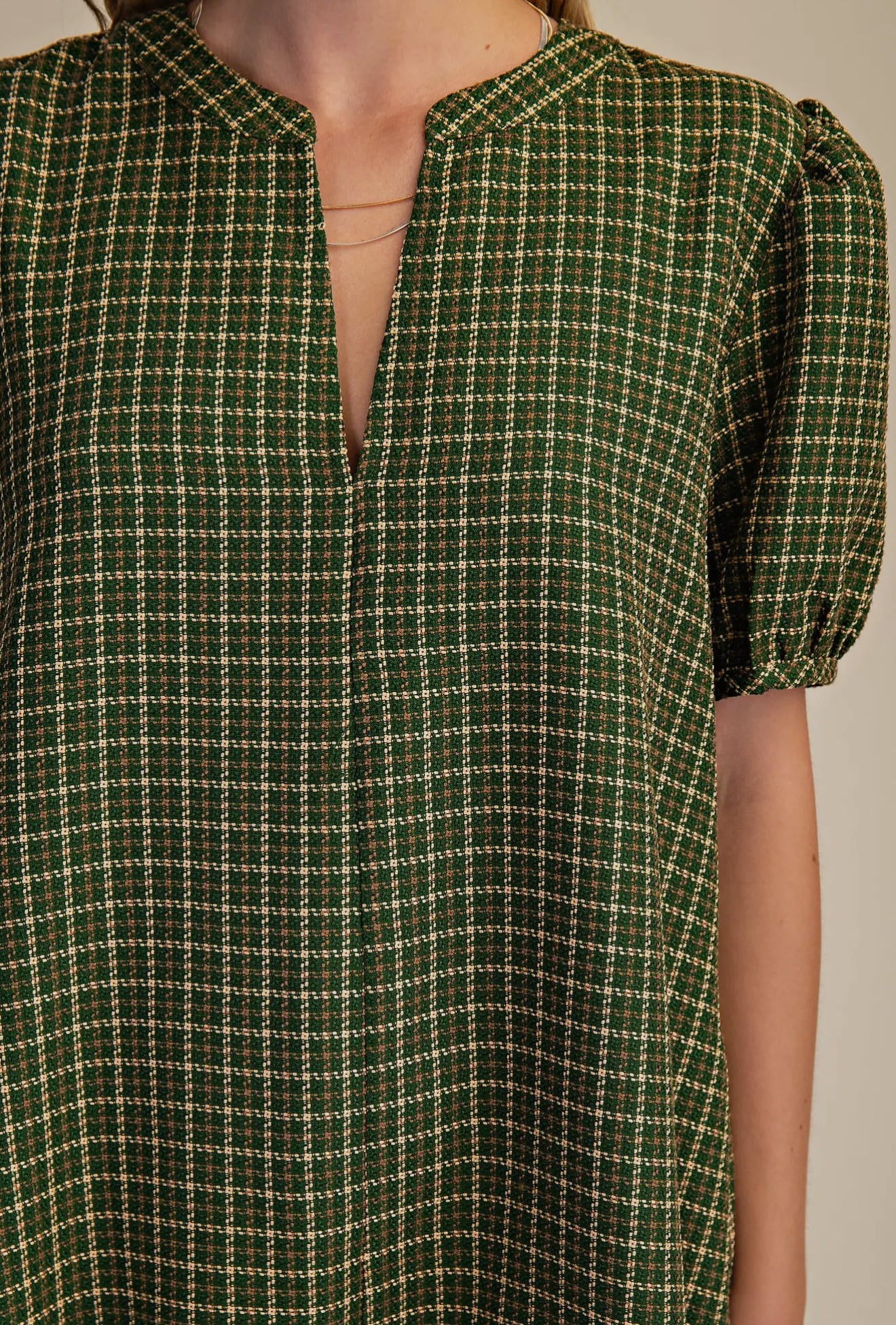 Henley Hunter Green Mini Dress