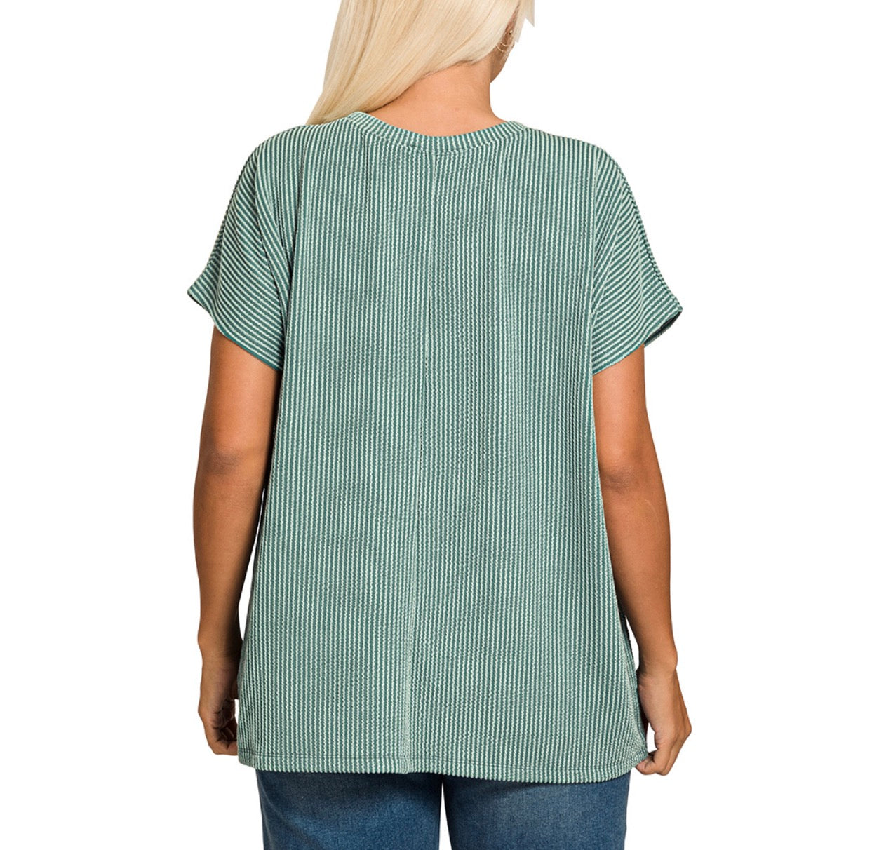 Ribbed Oversized Boxy Top