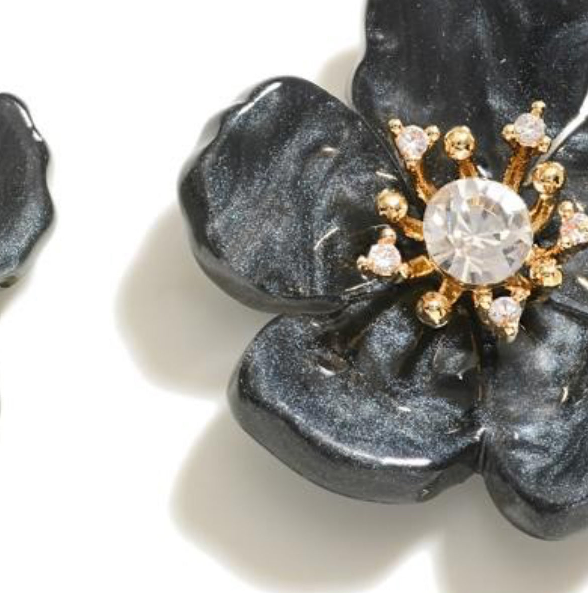 Acetate Flower Stud Earrings