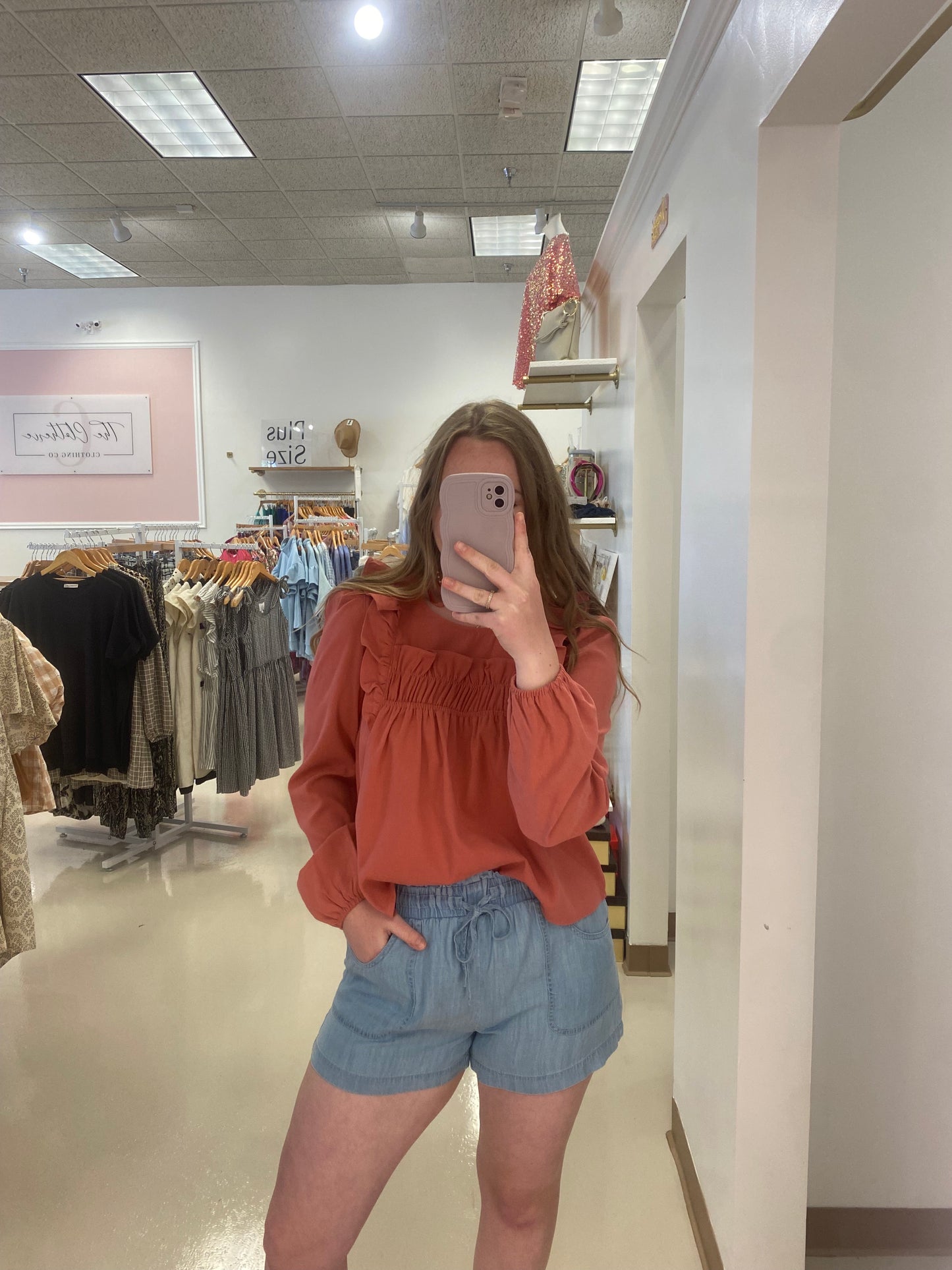 Rena Ruffle Top