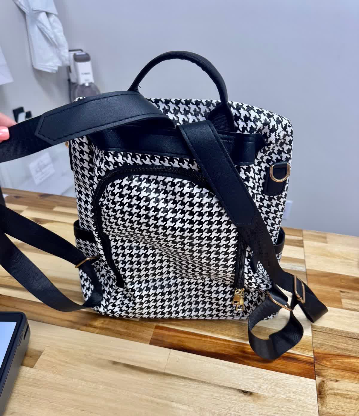 Houndstooth Backpack