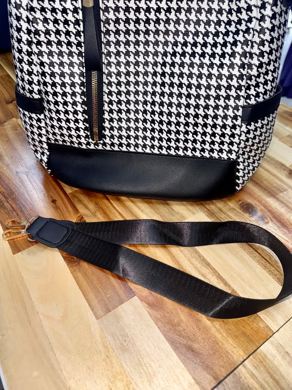 Houndstooth Backpack