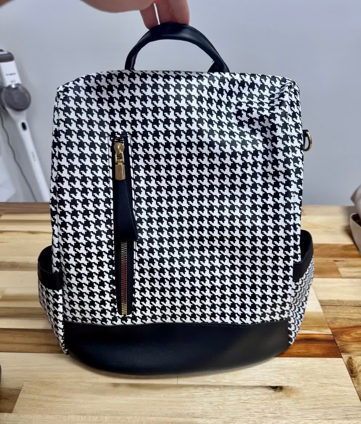 Houndstooth Backpack