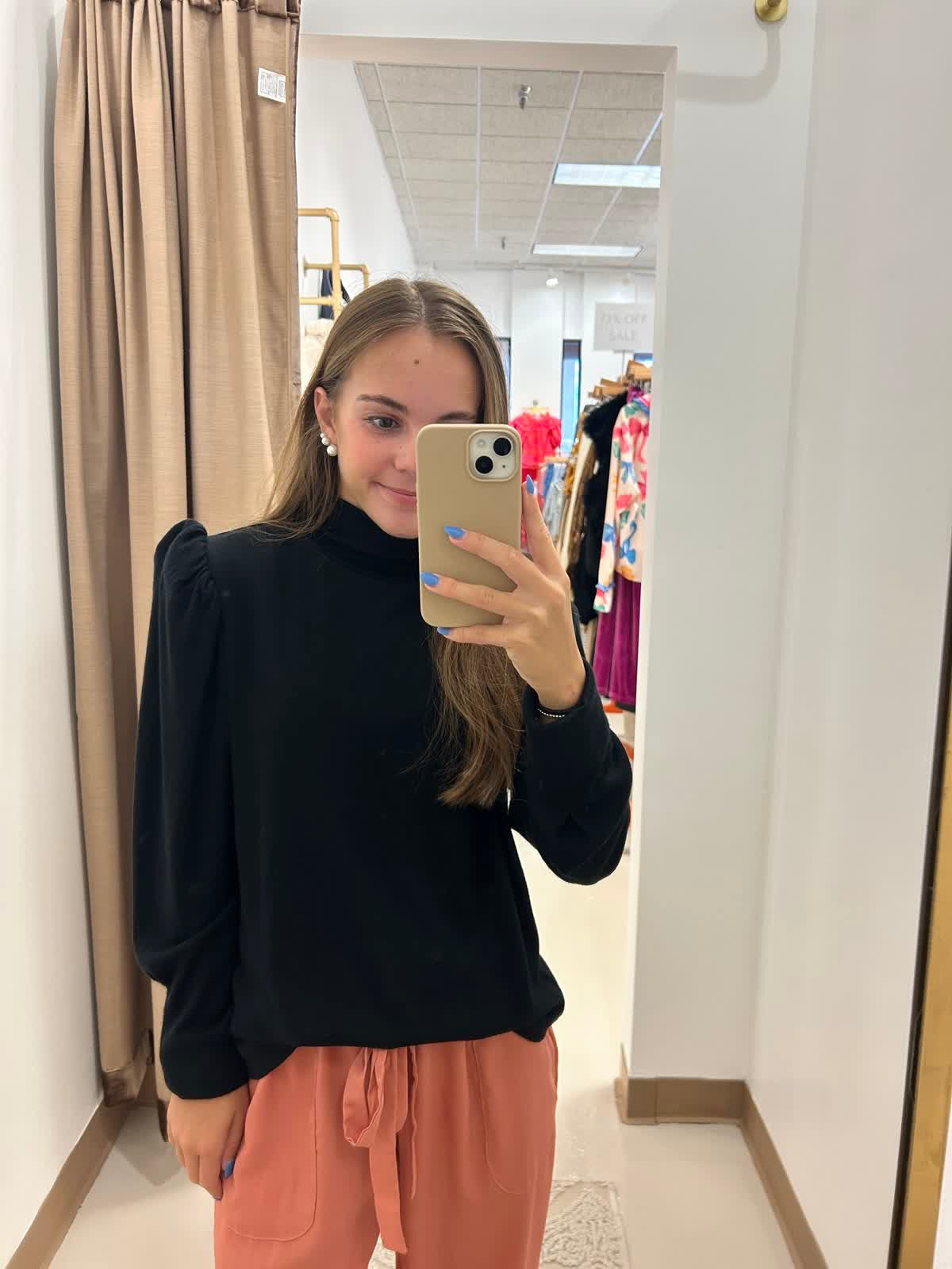 Black Beauty Mock Turtleneck