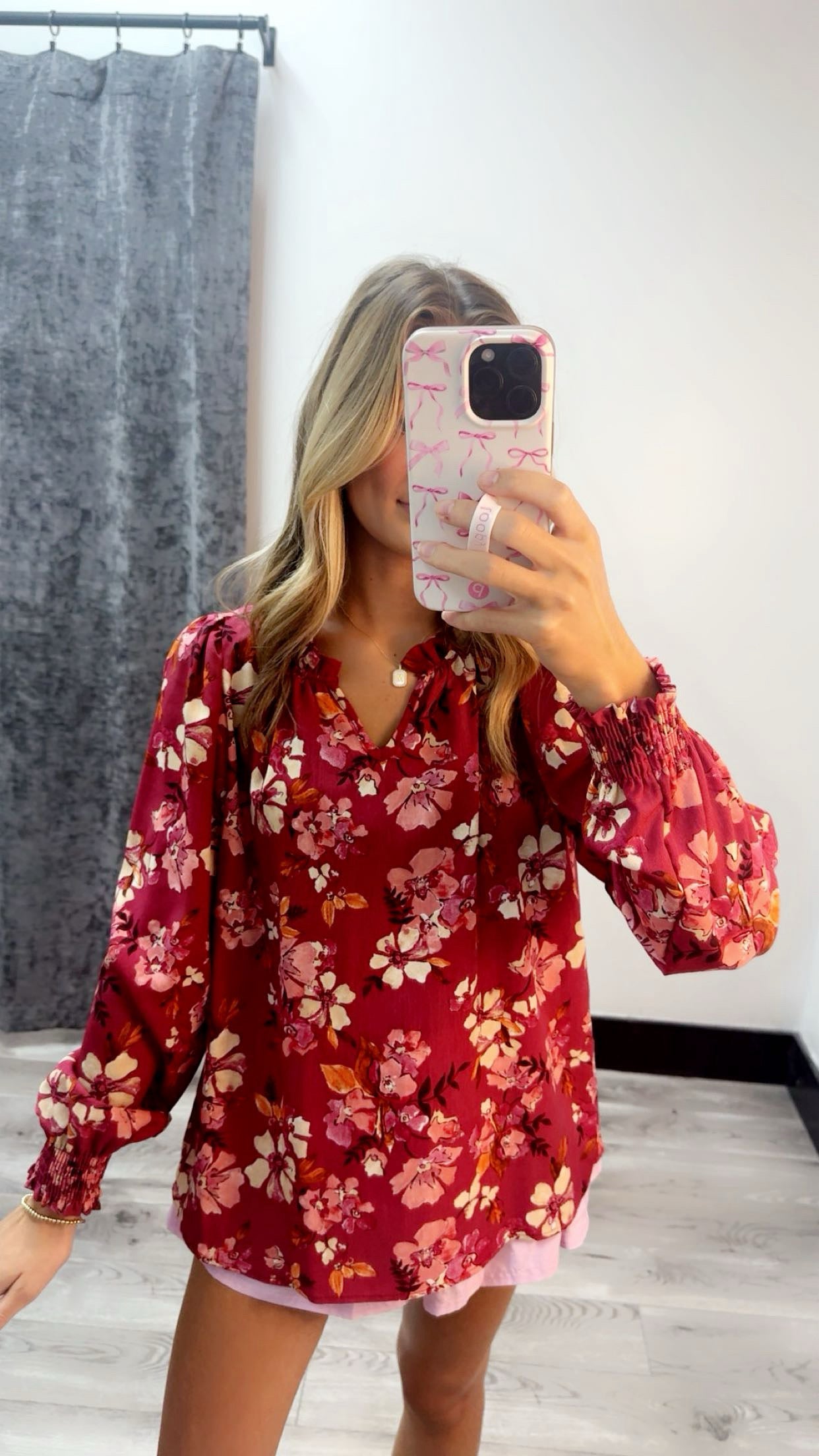 V-Neck Floral Top