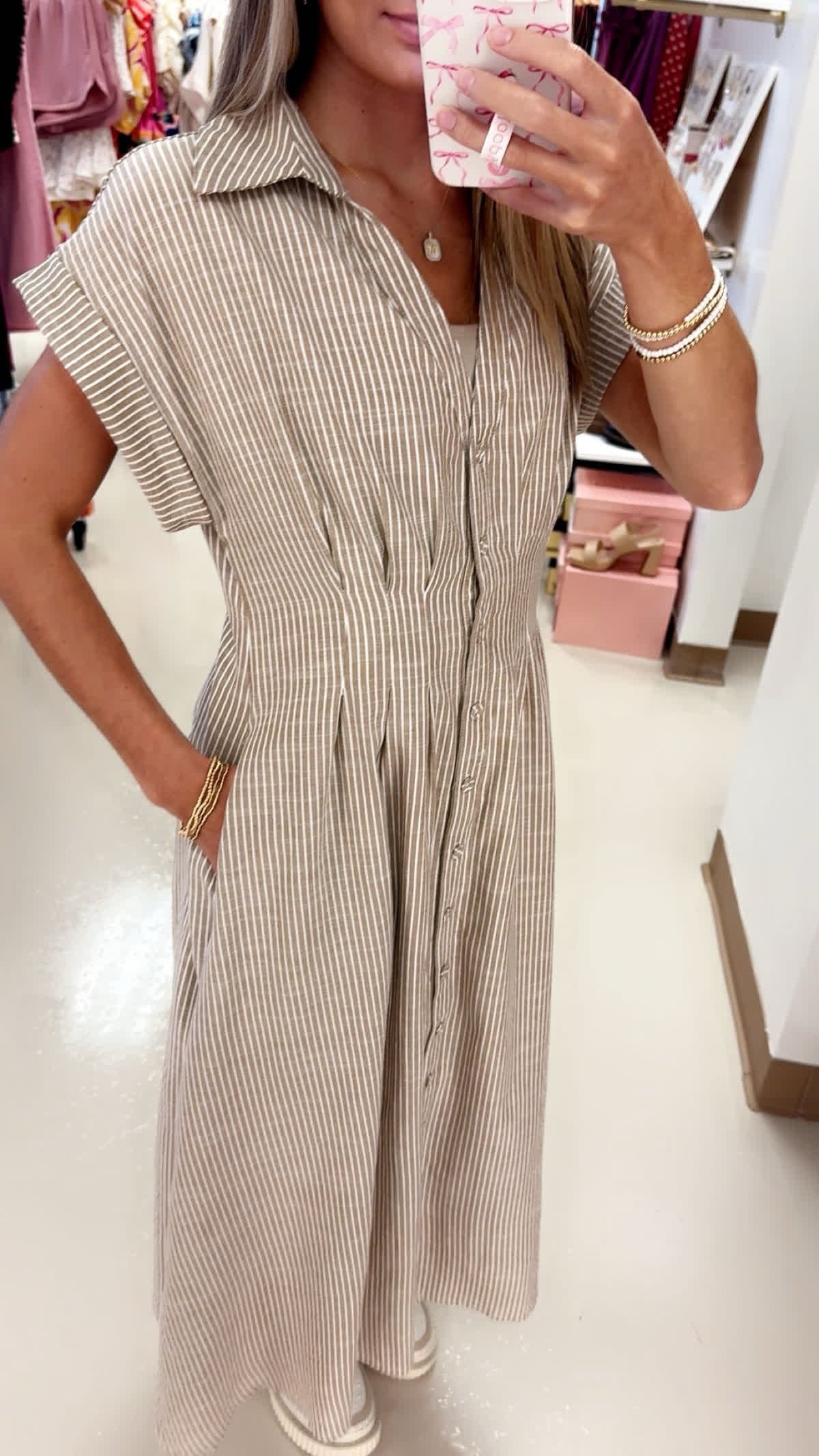Button It Up Dress