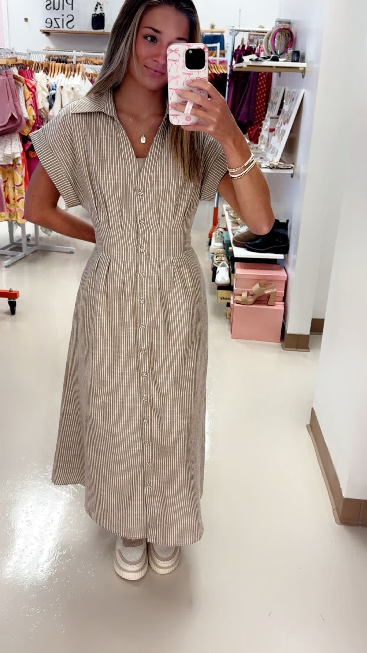 Button It Up Dress