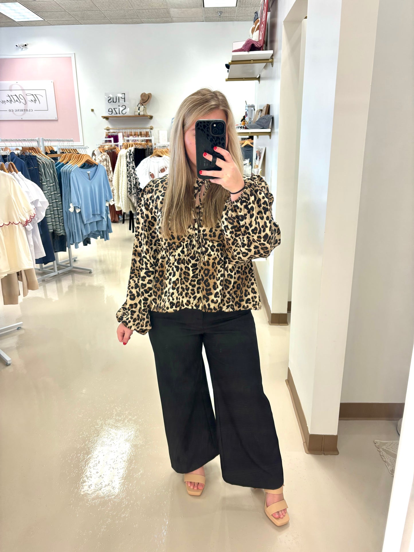Lean On Me Leopard Top