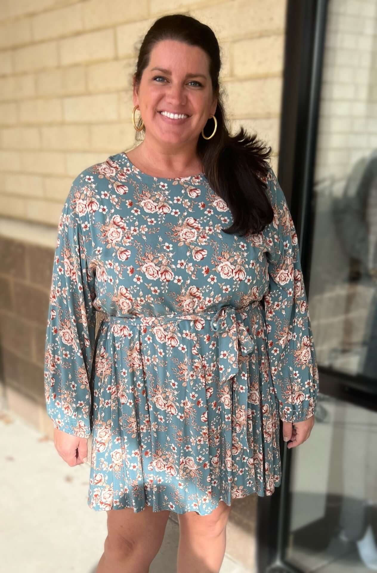 Flirty Tie Waist Mini Dress