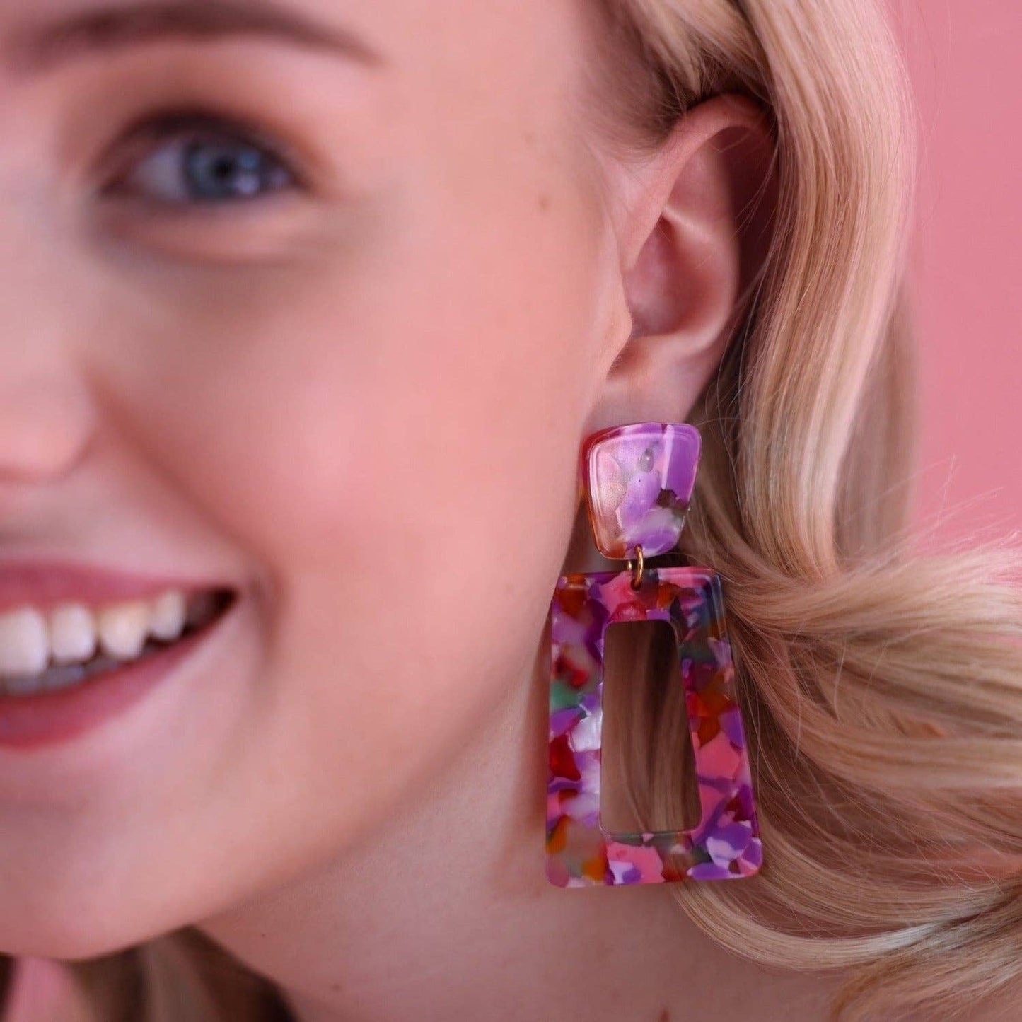 Kennedy - Pink Multi - Earrings