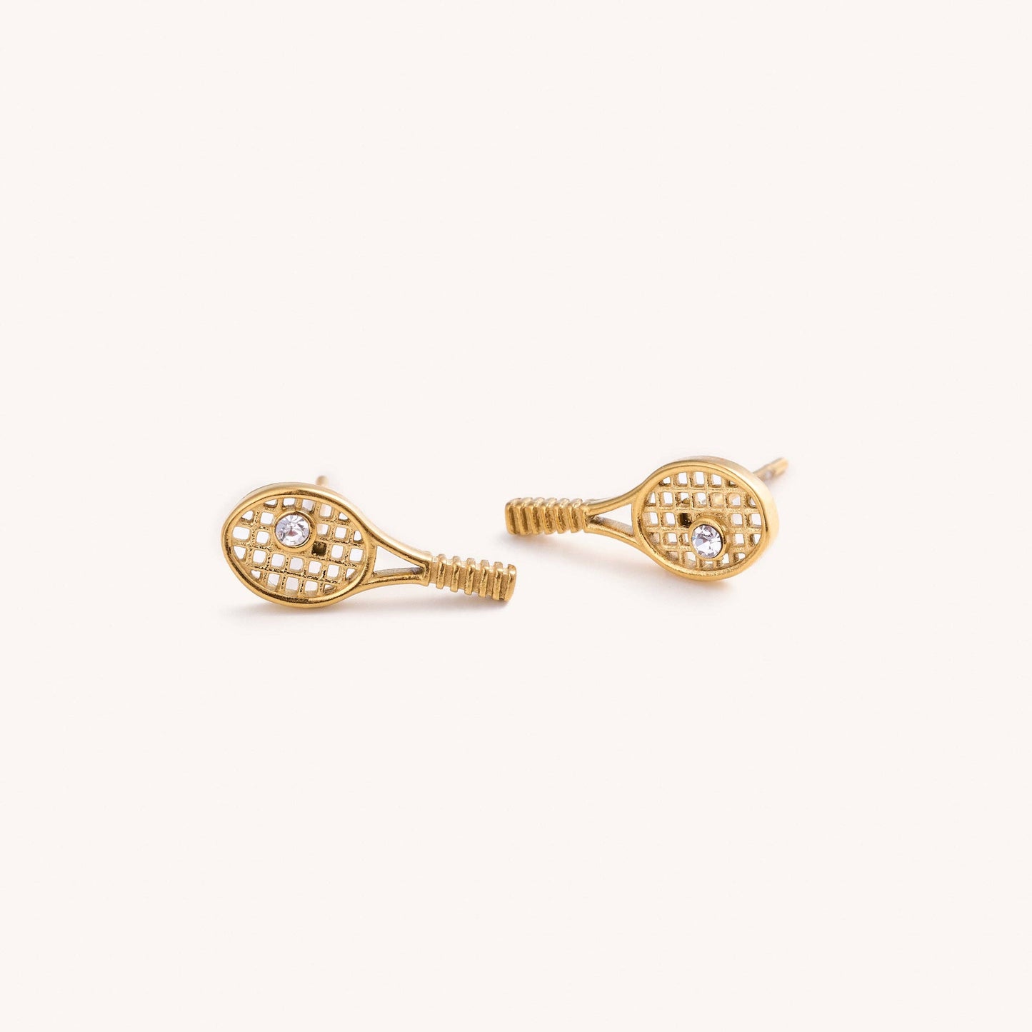 Tennis Racket Stud Earrings