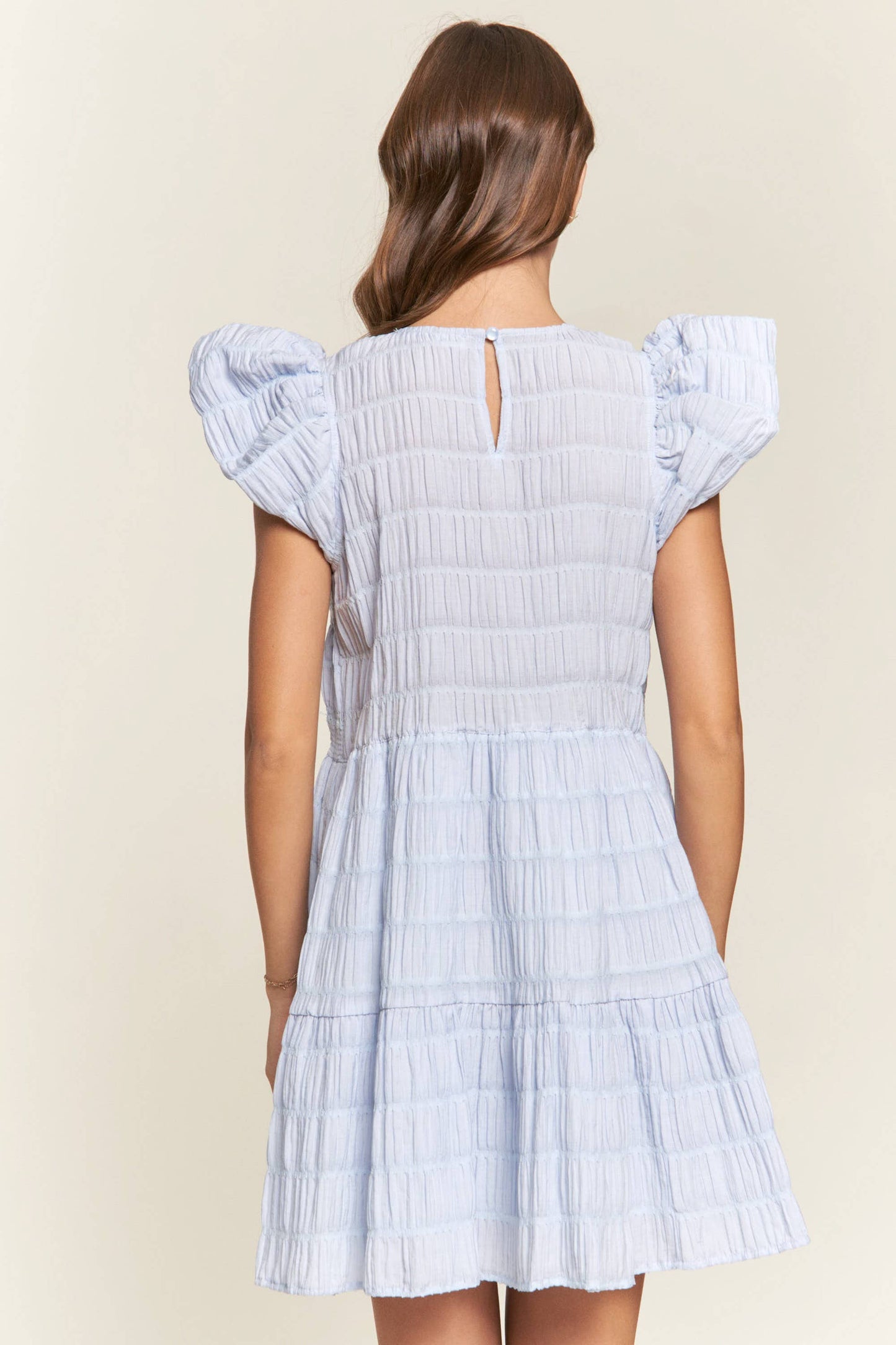 Bluebell Ruffle Smock Dress