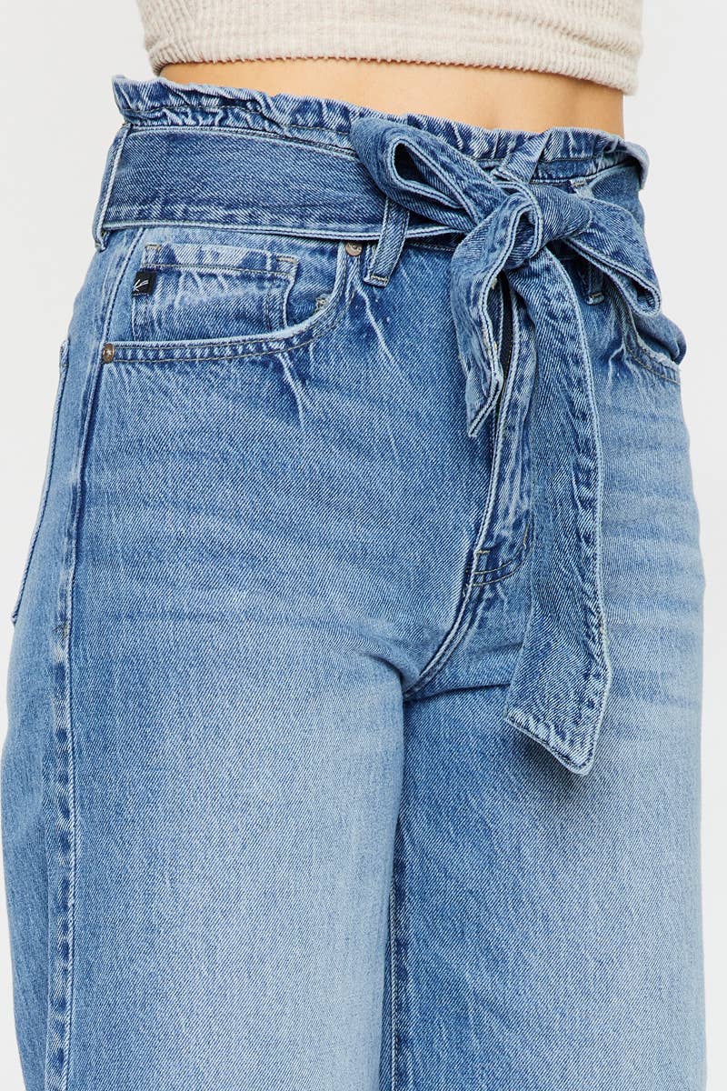 Ultra High Rise Cropped Wide Leg Jeans