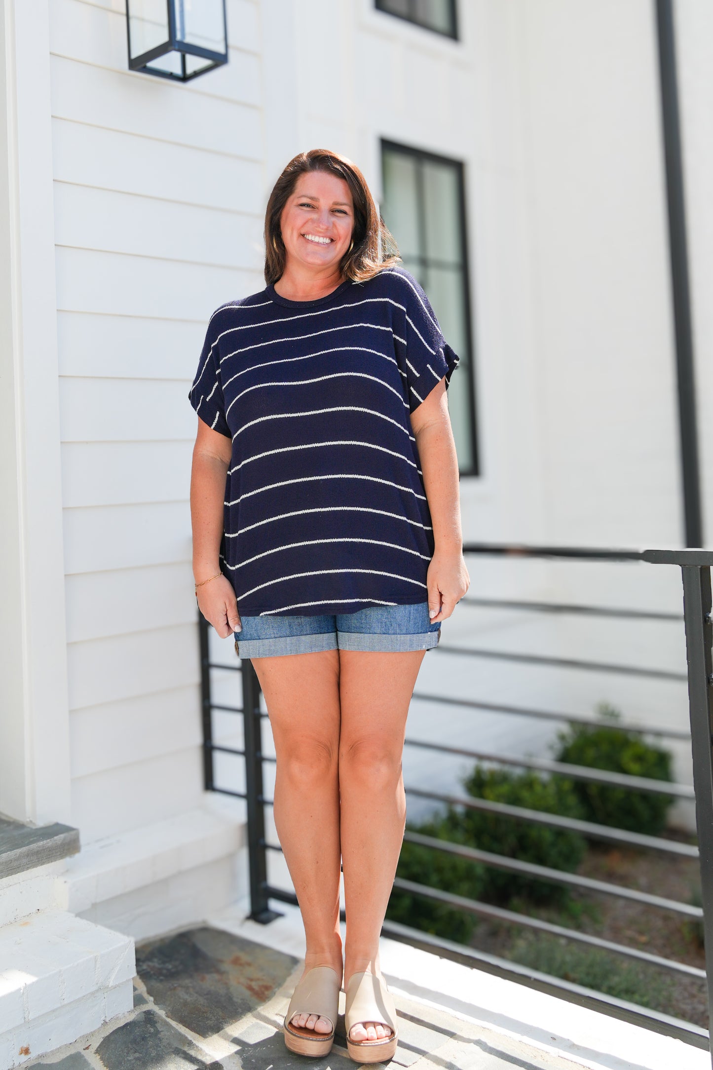 Nancy Navy Sweater