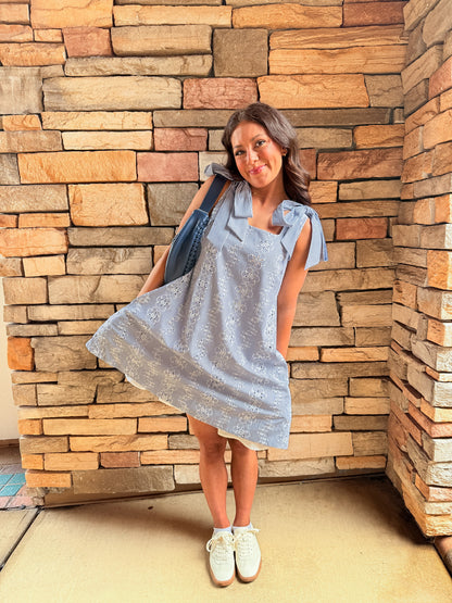 Teasley Tie Shoulder Mini Dress