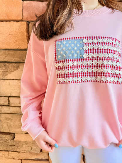 Too Cute In Pink Sweatshirt