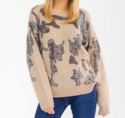 Pullover Print Sweater