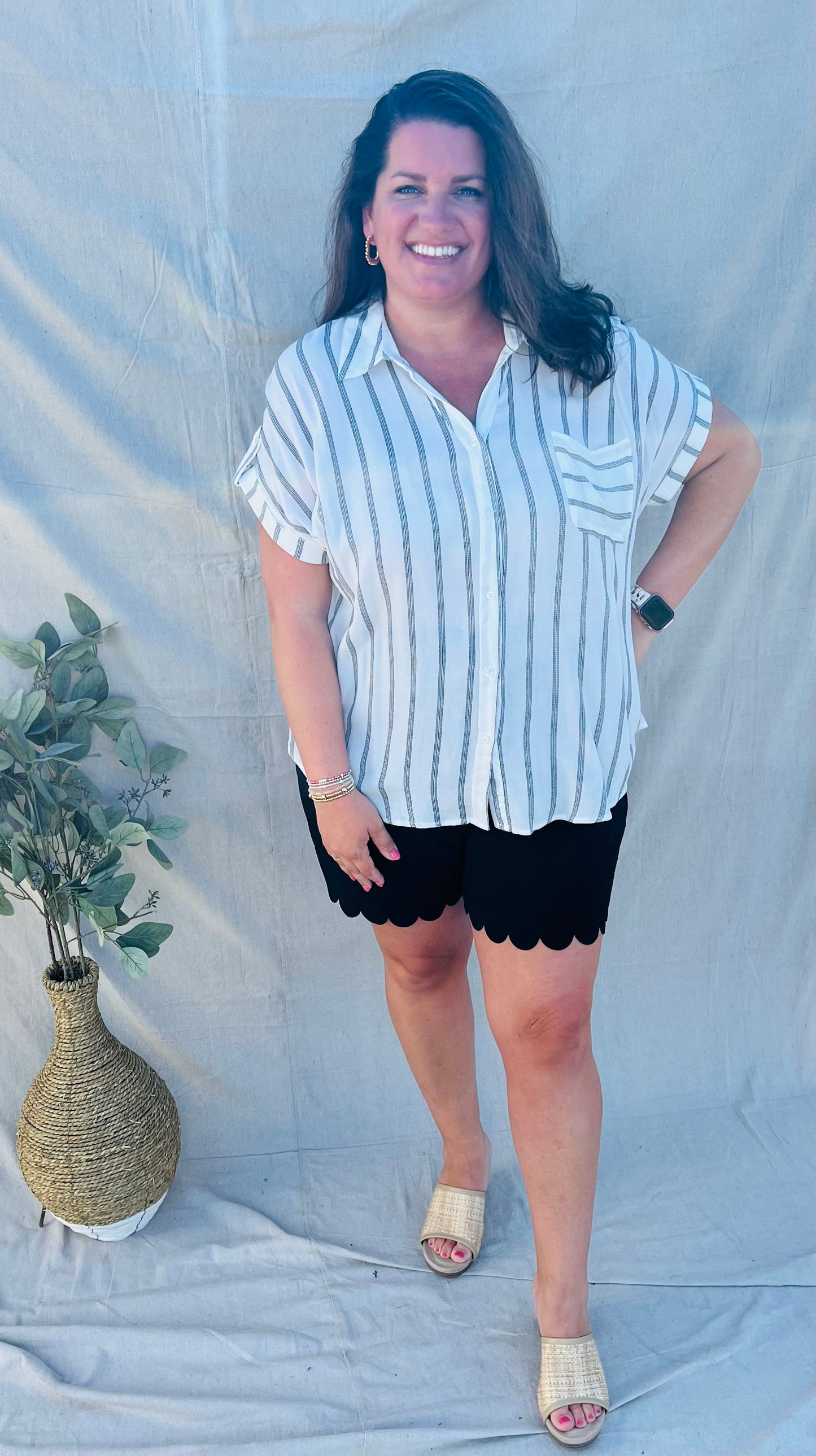 Scalloped Summer Shorts