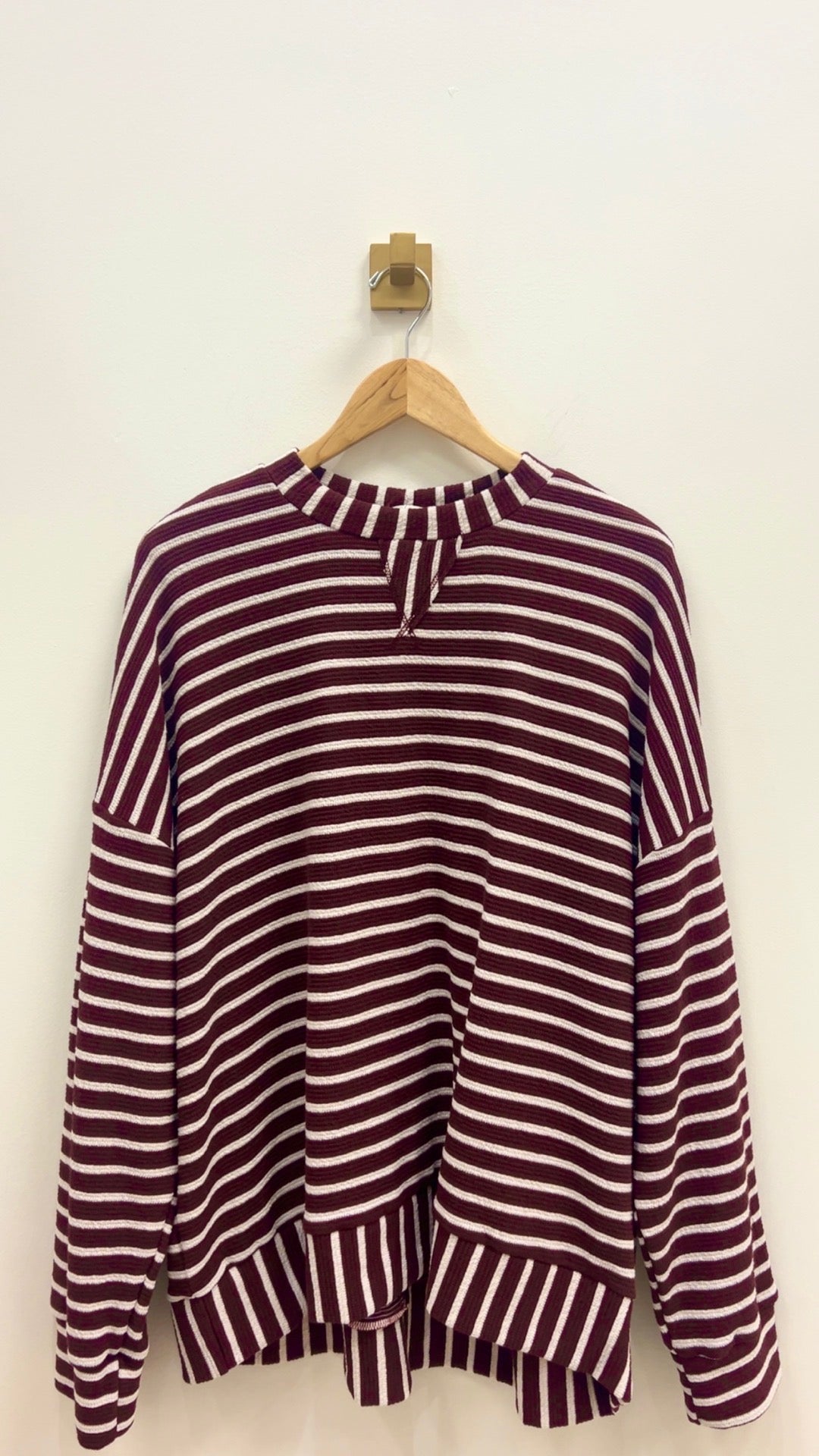 Bella’s Burgundy Striped Top