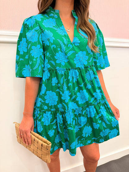 Waterlilly Floral Shift Dress